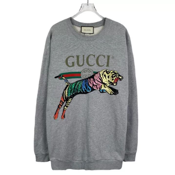 Gucci Gucci Sequin Tiger Logo Sweatshirt L Size US L / EU 52-54 / 3 - 2 Thumbnail