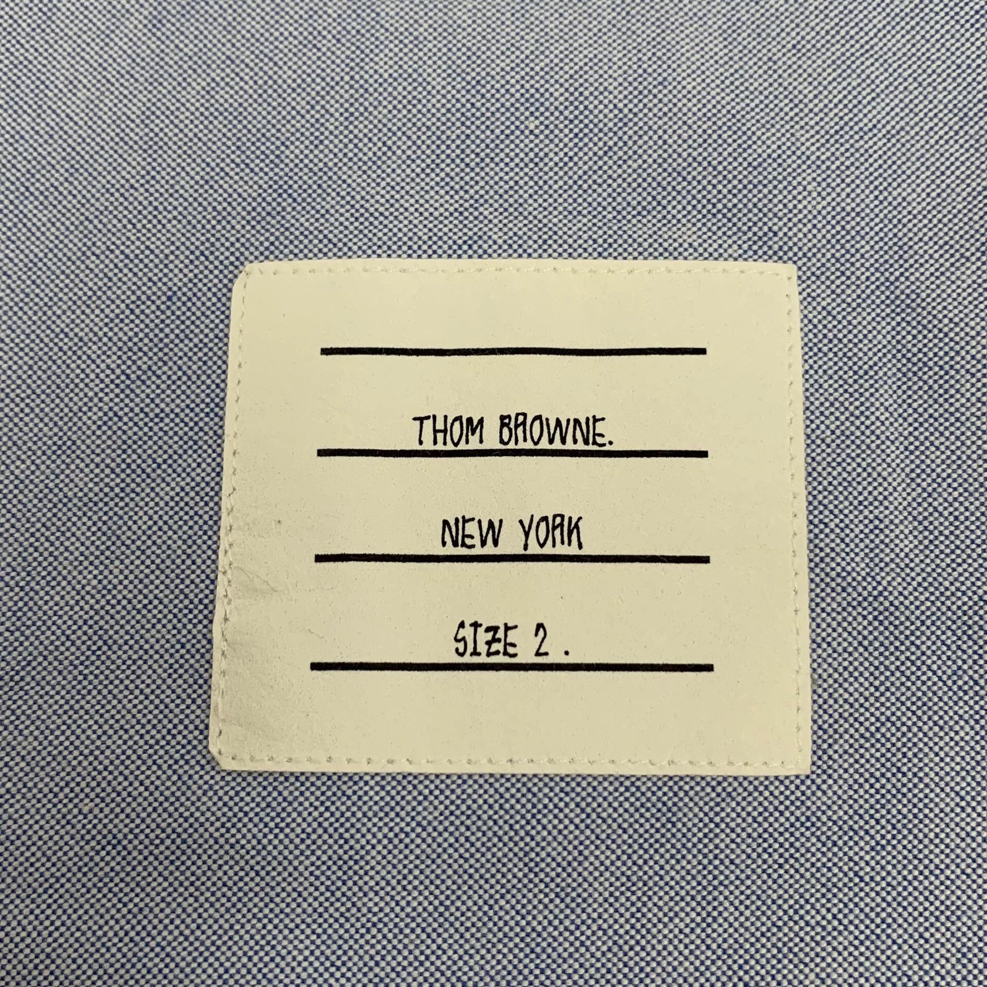 Thom Browne Thom Browne Armband Cotton Oxford Shirt Size 2 Size US M / EU 48-50 / 2 - 6 Thumbnail