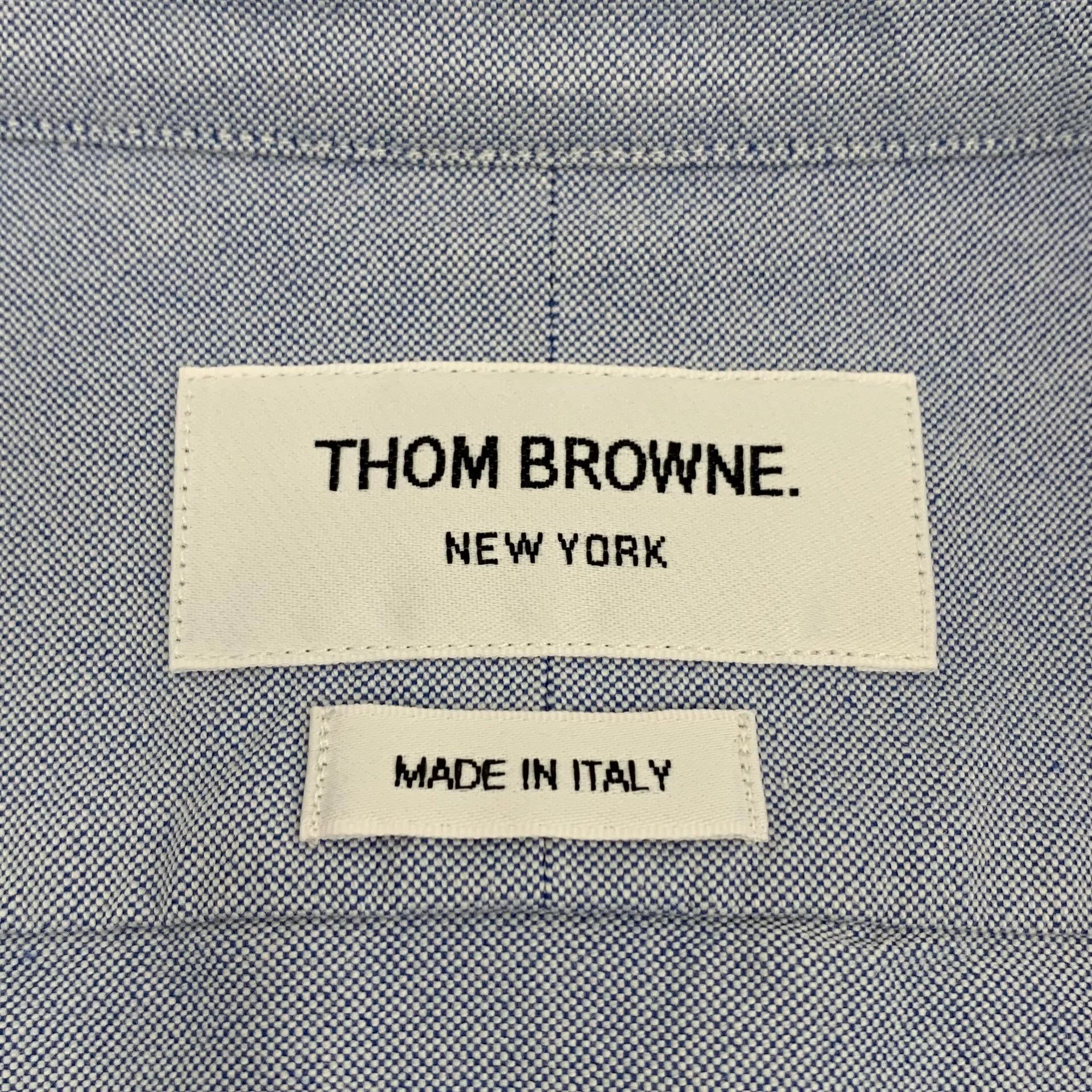 Thom Browne Thom Browne Armband Cotton Oxford Shirt Size 2 Size US M / EU 48-50 / 2 - 7 Thumbnail