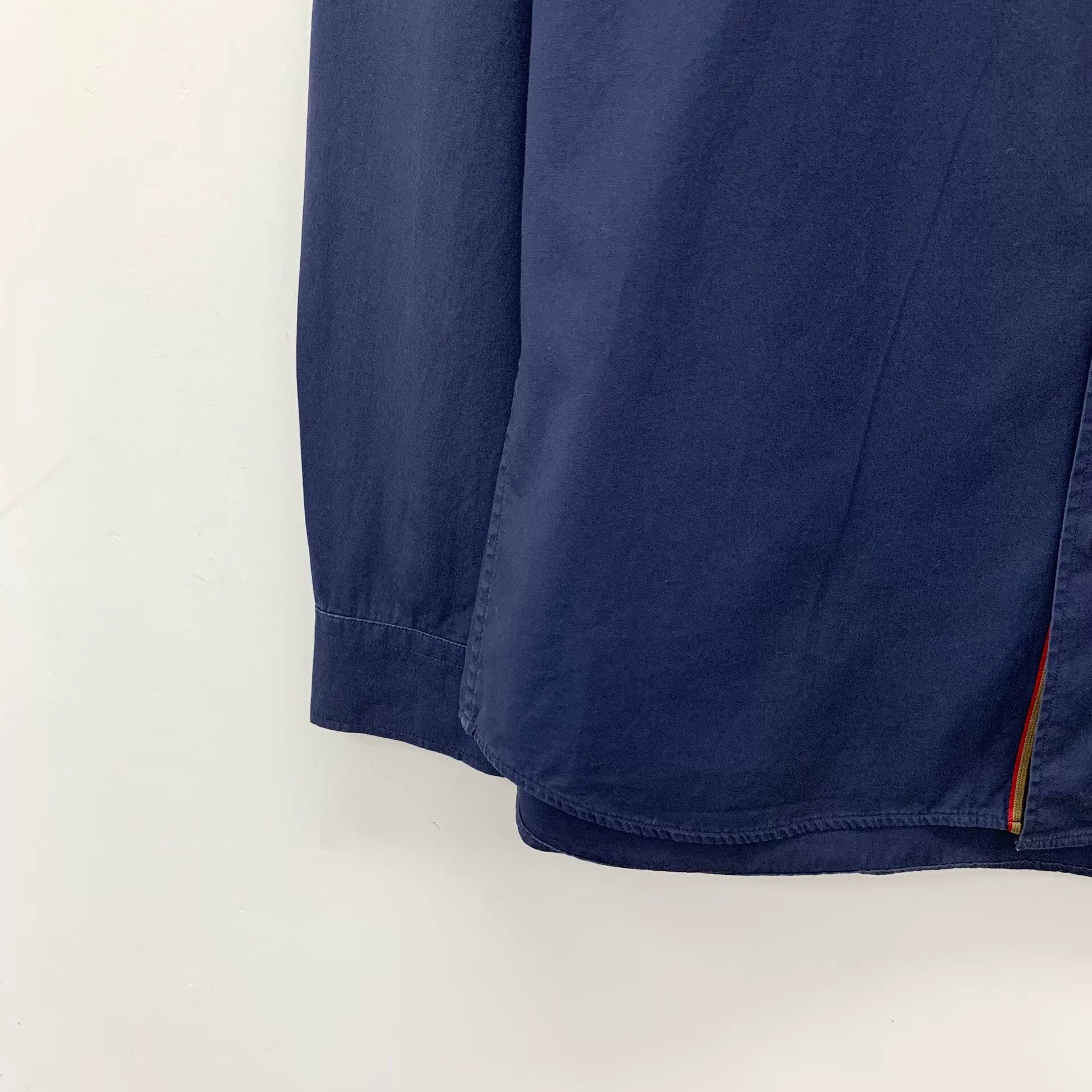 Burberry Burberry TB Monogram Navy Poplin Shirt S Size US S / EU 44-46 / 1 - 5 Thumbnail