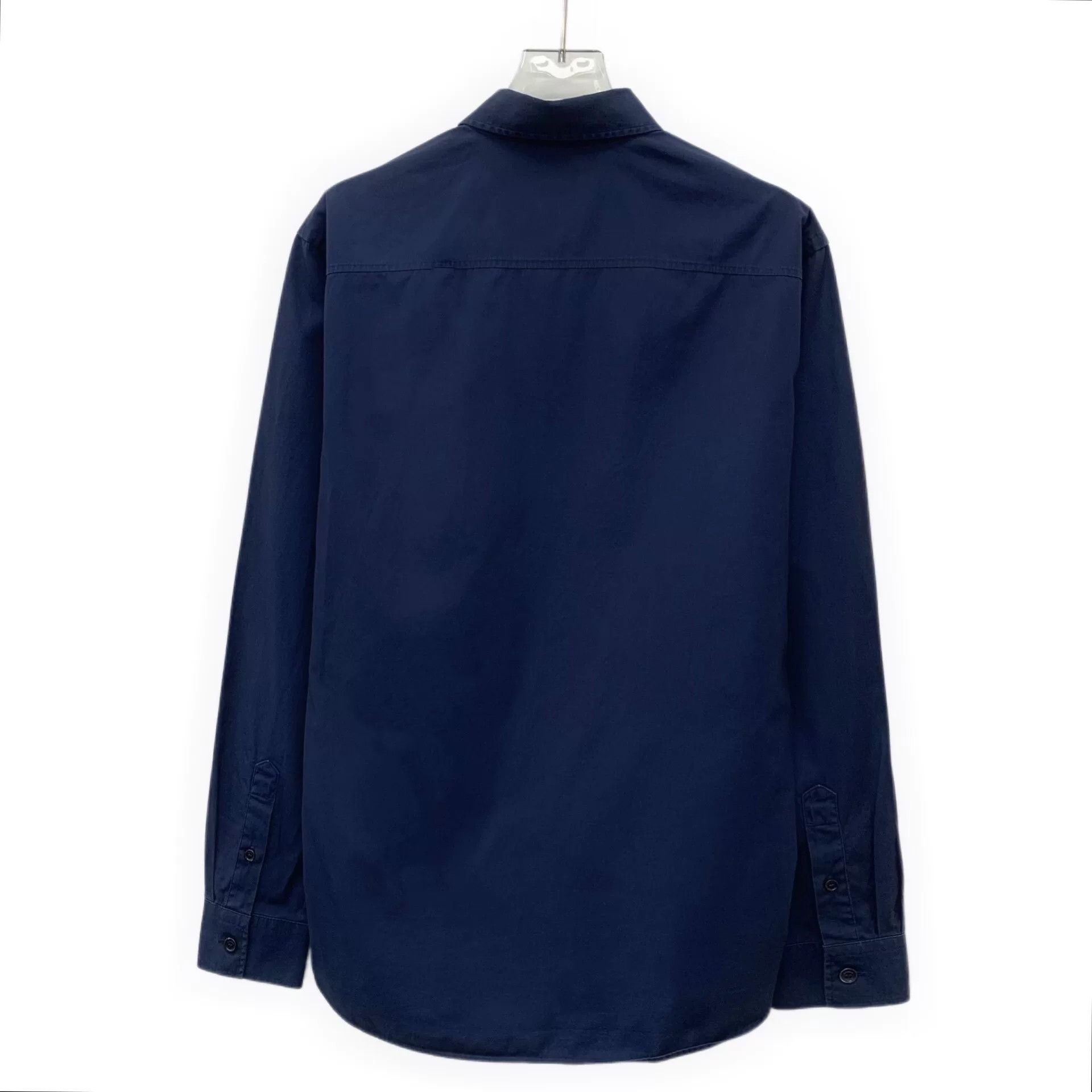 Burberry Burberry TB Monogram Navy Poplin Shirt S Size US S / EU 44-46 / 1 - 3 Thumbnail