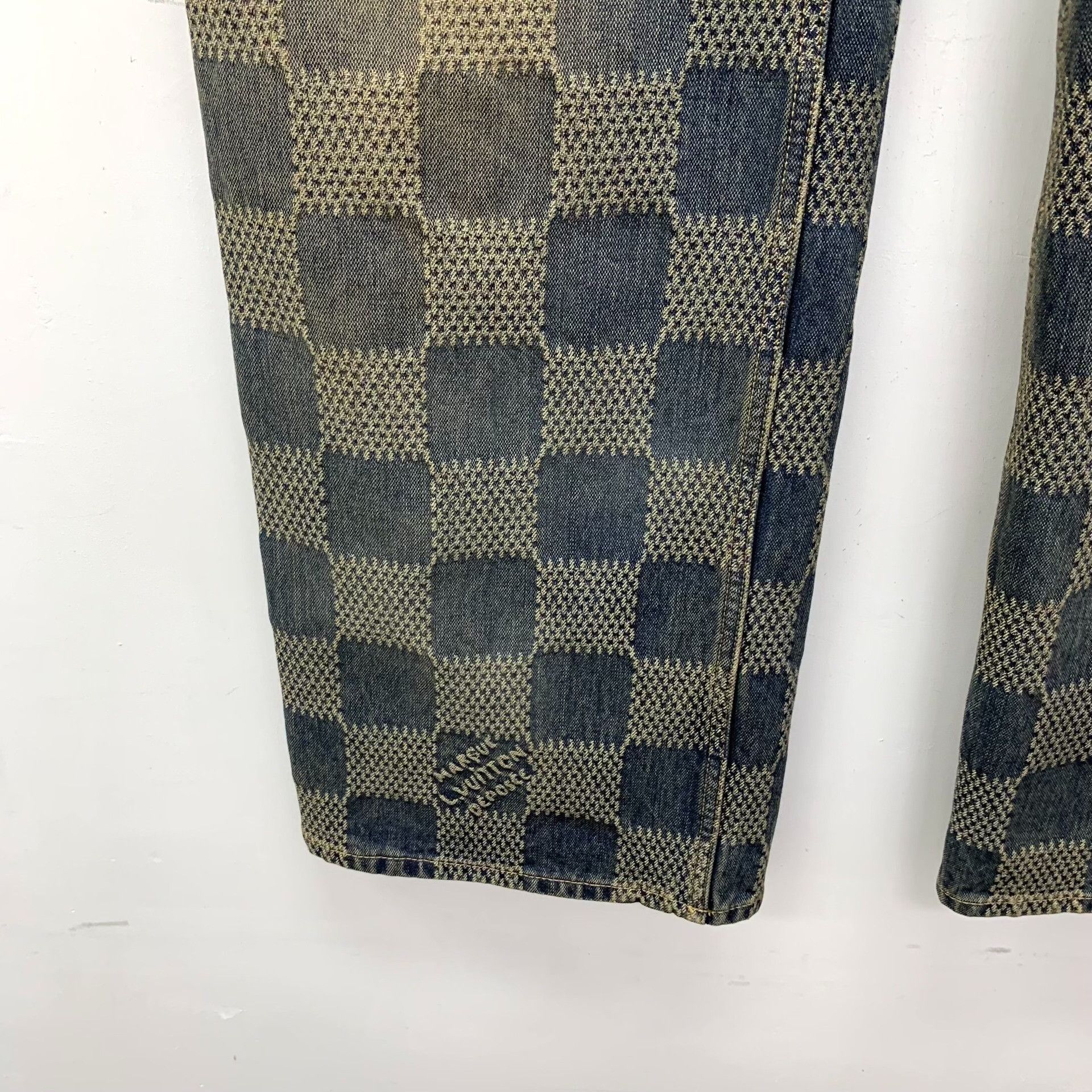 Louis Vuitton Louis Vuitton Pharrell Damier Denim Pants 33 Size US 33 - 6 Thumbnail