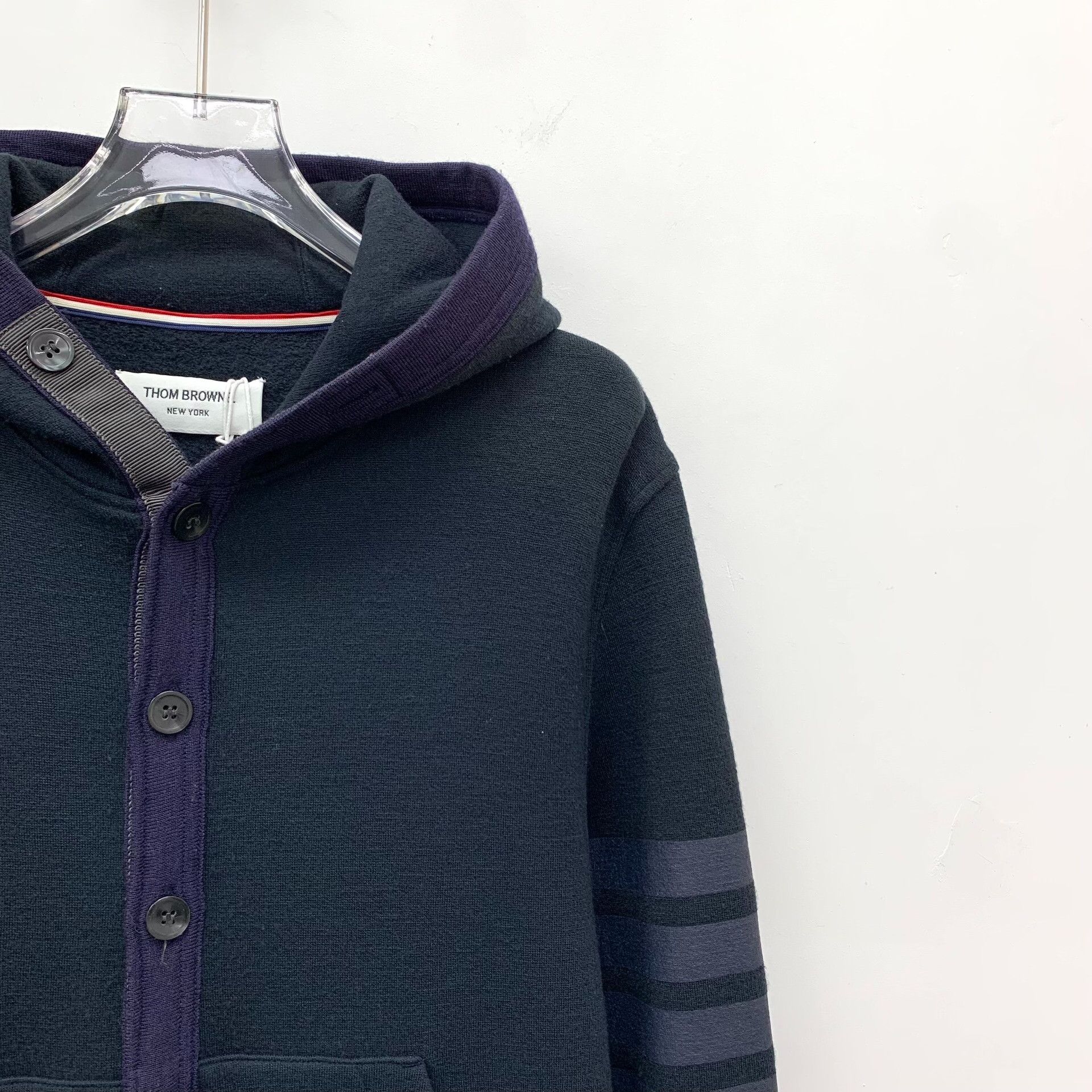 Thom Browne Thom Browne 4-Bar Wool Hooded Cardigan Size 1 Size US S / EU 44-46 / 1 - 4 Thumbnail