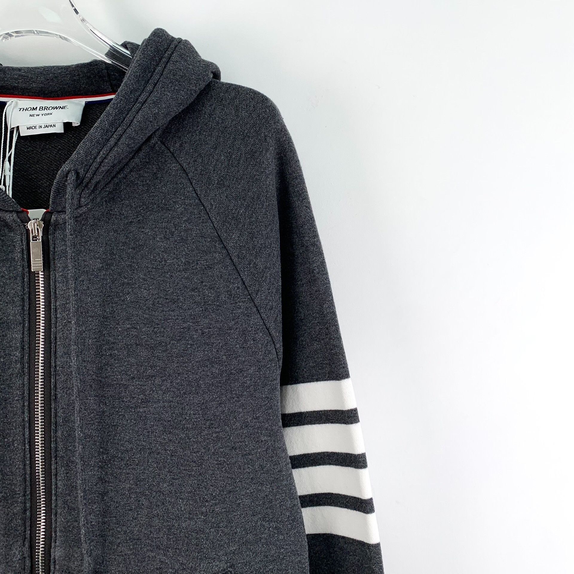 Thom Browne Thom Browne 4-Bar Zip Up Hoodie Size 5 Size US XXL / EU 58 / 5 - 4 Thumbnail