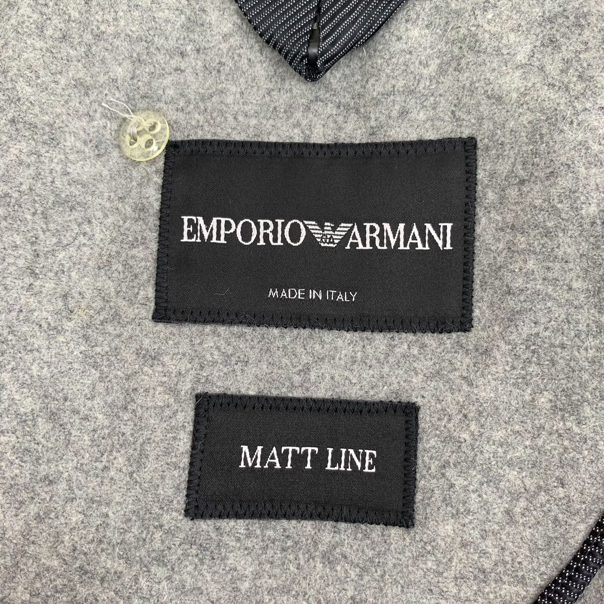 Emporio Armani Emporio Armani Double-Breasted Wool Coat 46 Size US S / EU 44-46 / 1 - 6 Thumbnail