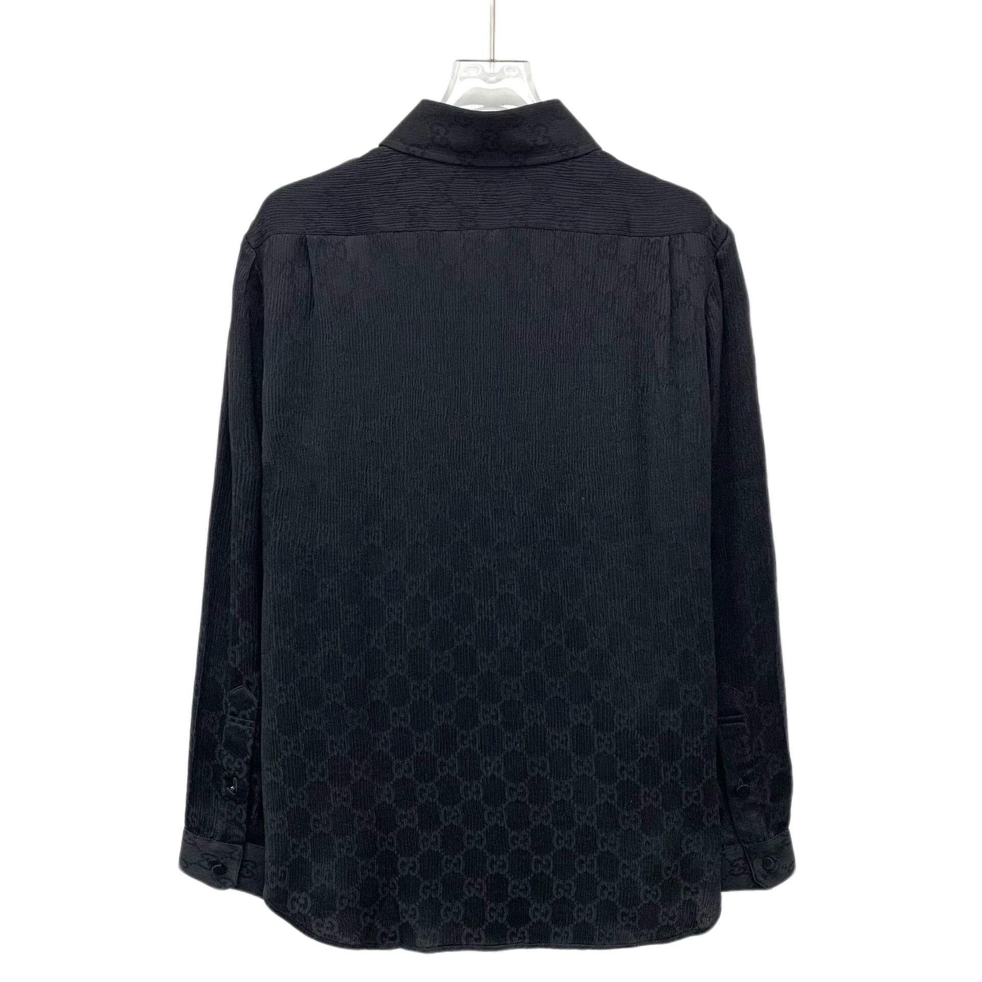 Gucci Gucci Monogram Silk Button Up Shirt Size 40 Size US M / EU 48-50 / 2 - 3 Thumbnail