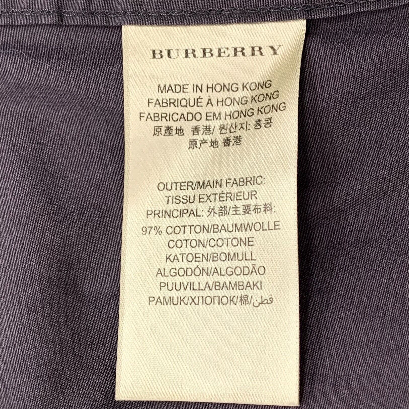 Burberry Burberry Brit Embroidered Logo Cotton Shirt US S Size US S / EU 44-46 / 1 - 7 Thumbnail