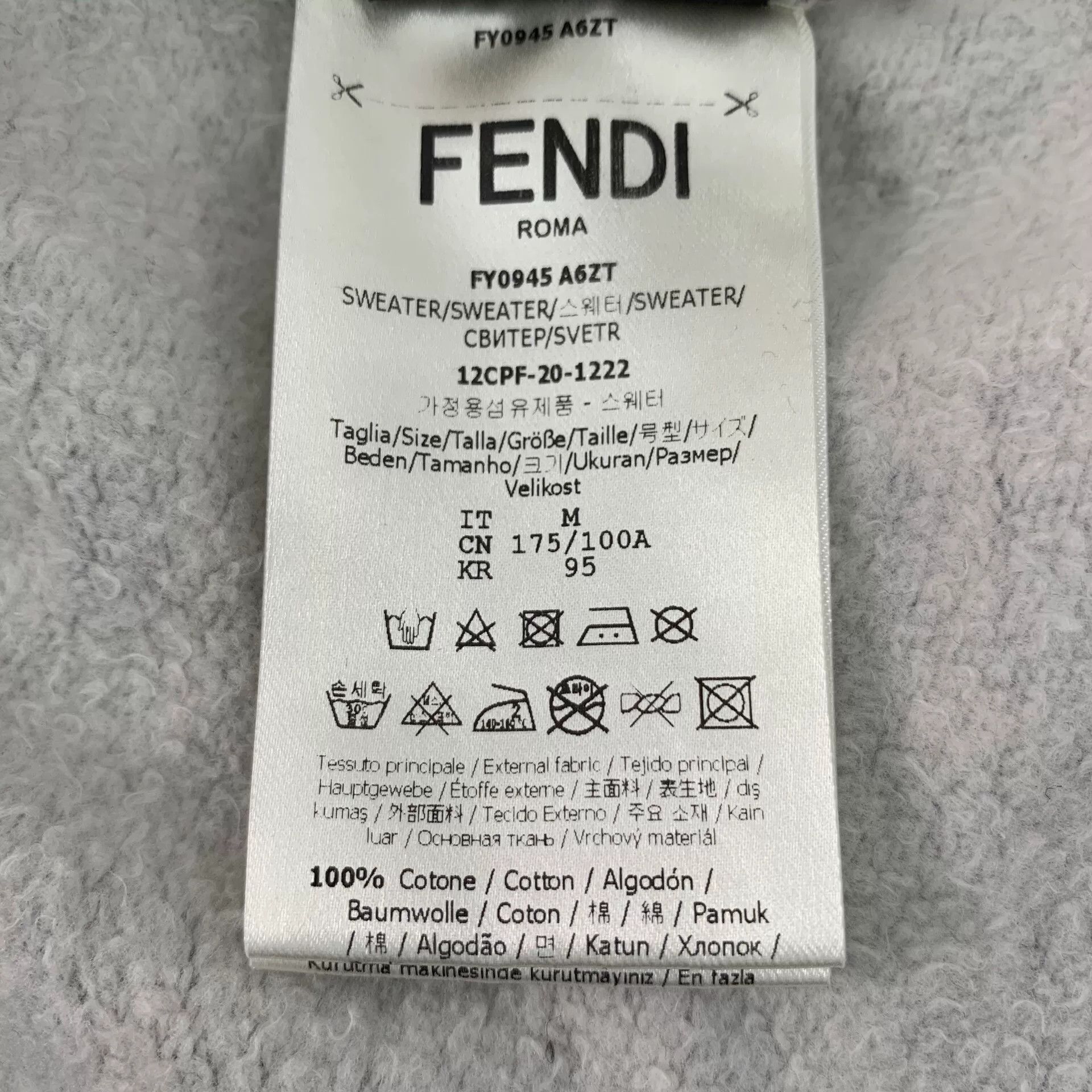 Fendi Fendi FF Monogram Logo Hoodie Size M Size US M / EU 48-50 / 2 - 8 Thumbnail