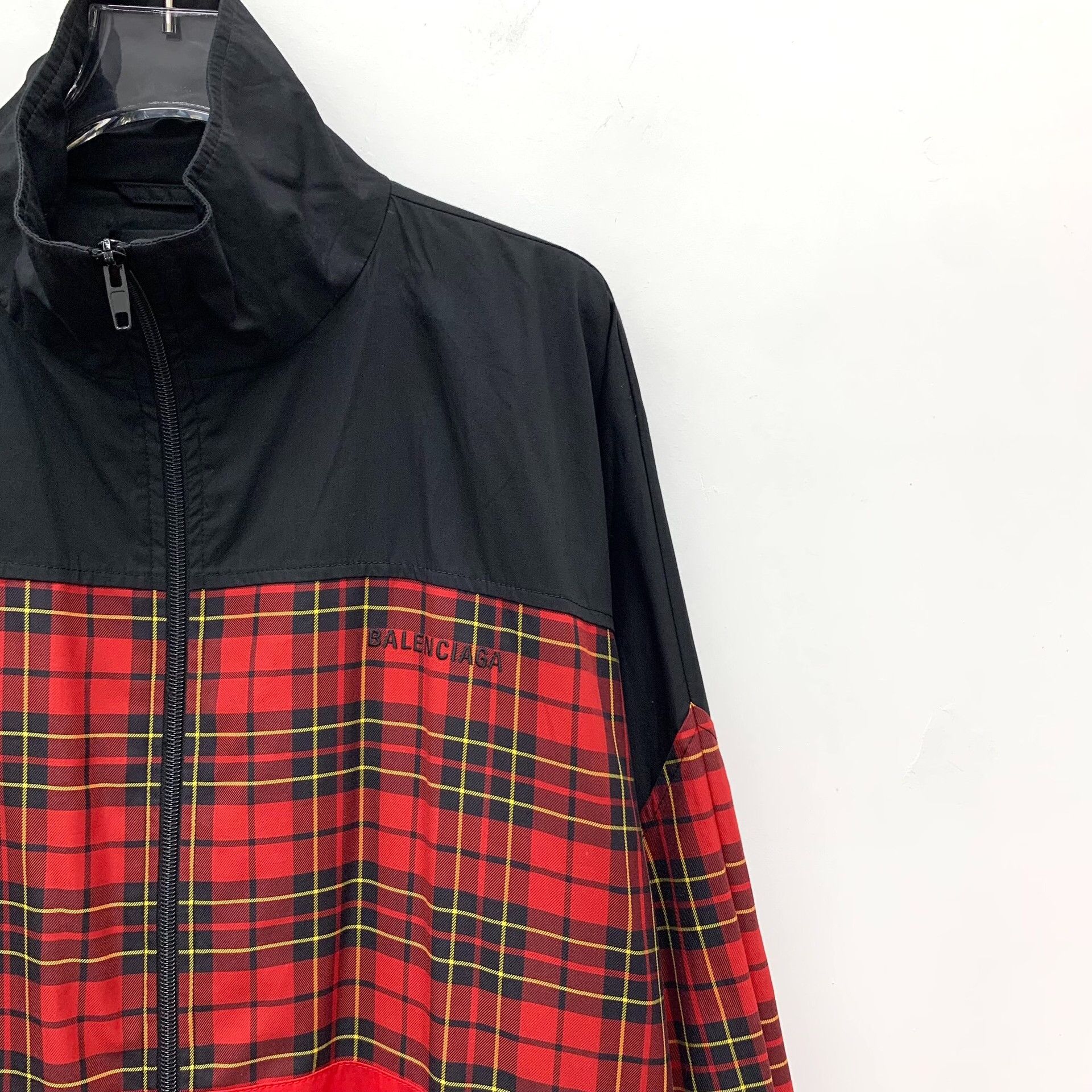 Balenciaga Balenciaga Plaid Panel Track Jacket Size 46 Size US S / EU 44-46 / 1 - 4 Thumbnail