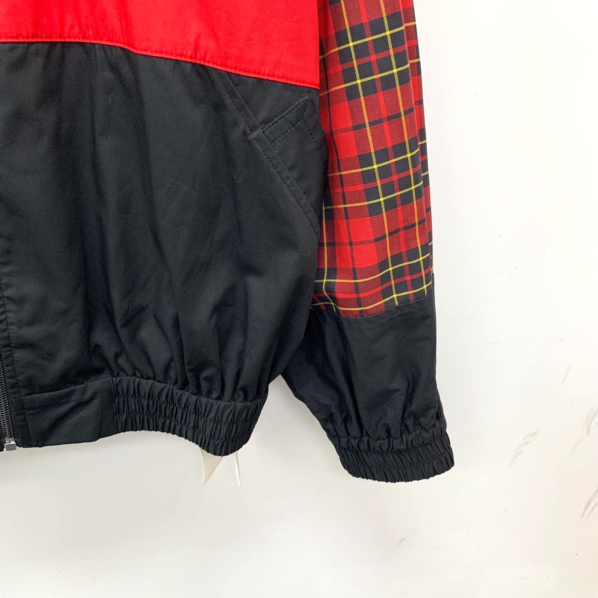 Balenciaga Balenciaga Plaid Panel Track Jacket Size 46 Size US S / EU 44-46 / 1 - 5 Thumbnail