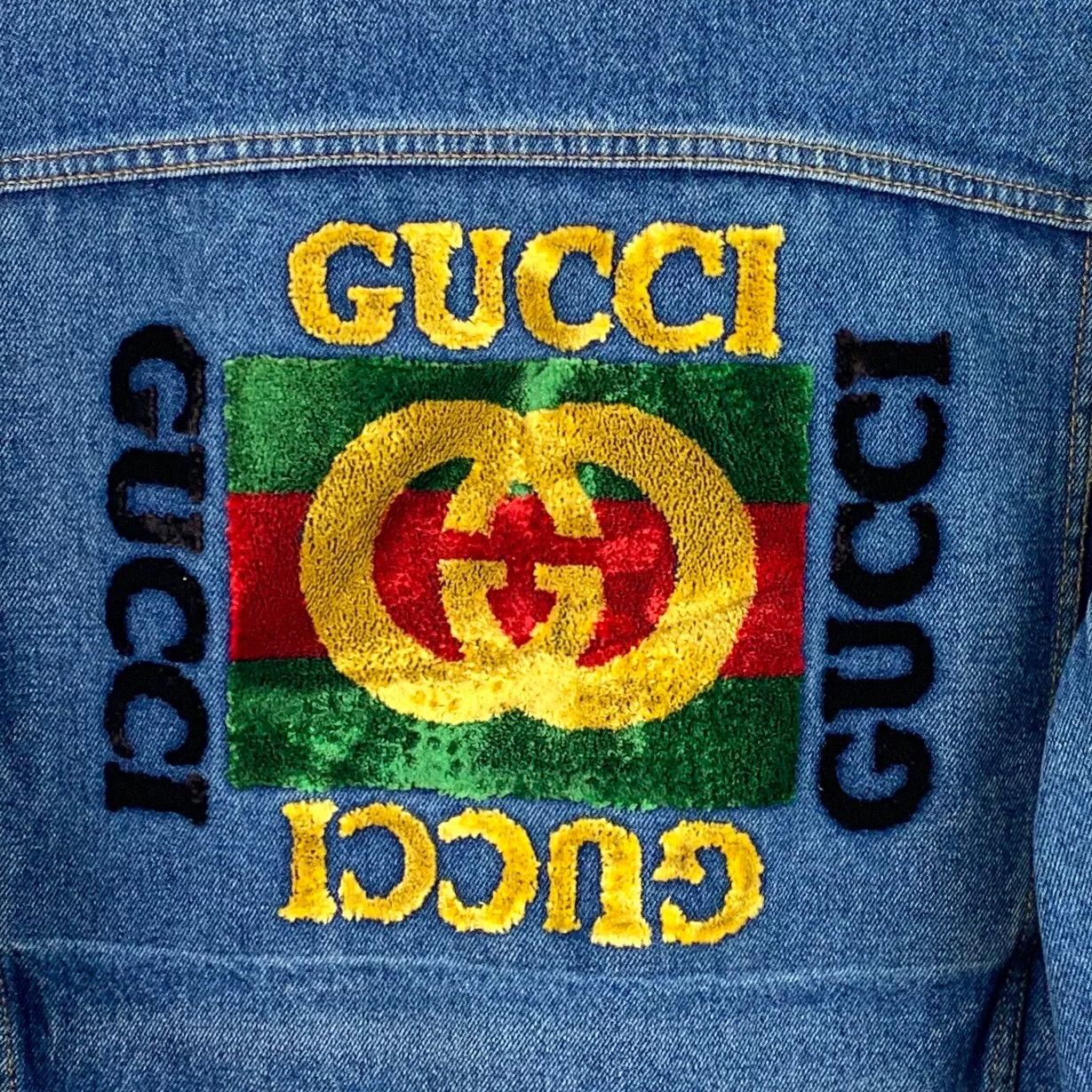 Gucci Gucci Logo Embroidery Denim Jacket Size 50 Size US M / EU 48-50 / 2 - 6 Thumbnail