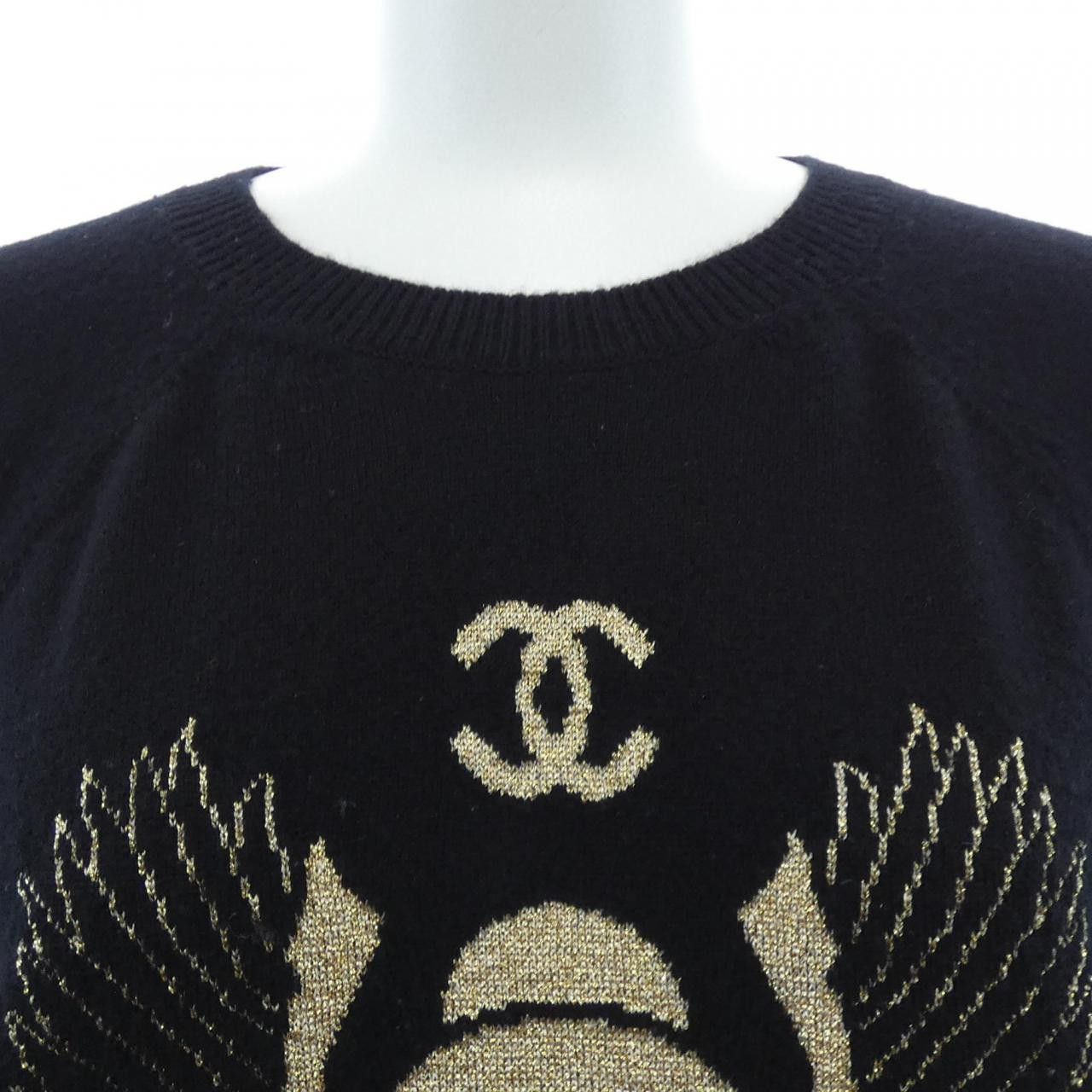 Chanel Chanel Chanel Cashmere Knit Top Textile Tops P61660K47202 DUTY FREE for USA Size ONE SIZE - 6 Thumbnail