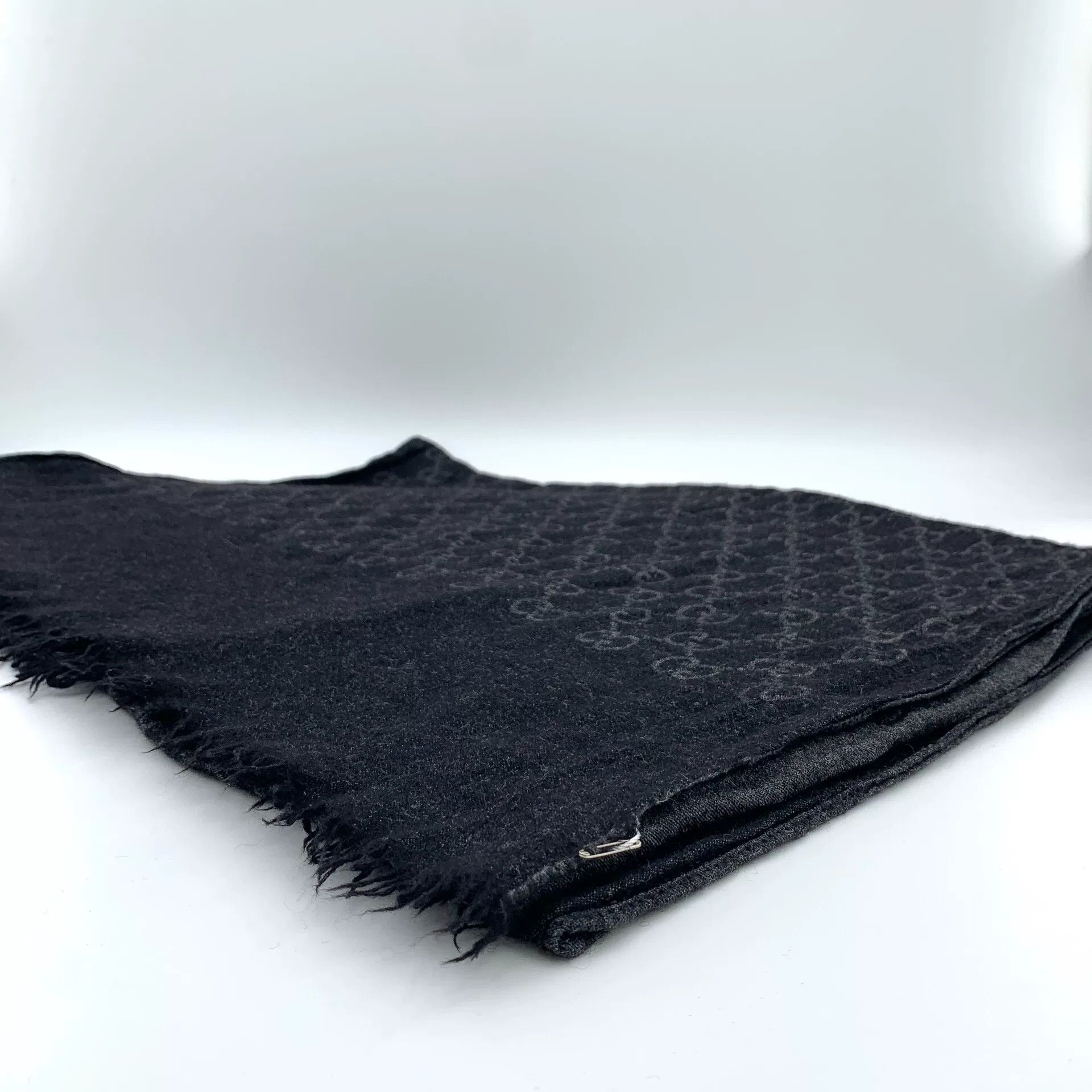 Gucci Gucci GG Monogram Jacquard Fringed Scarf ONE SIZE Size ONE SIZE - 3 Thumbnail