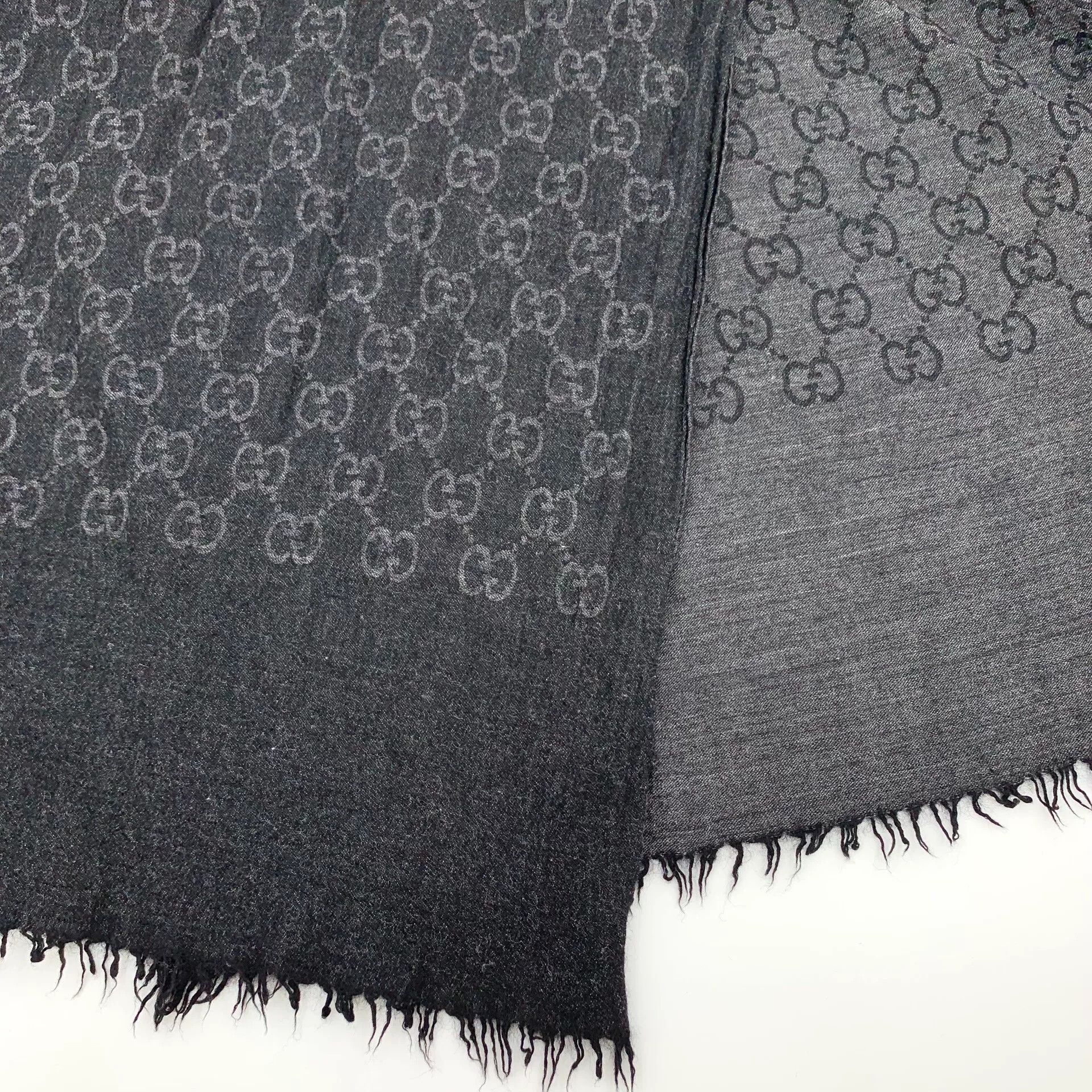 Gucci Gucci GG Monogram Jacquard Fringed Scarf ONE SIZE Size ONE SIZE - 7 Thumbnail
