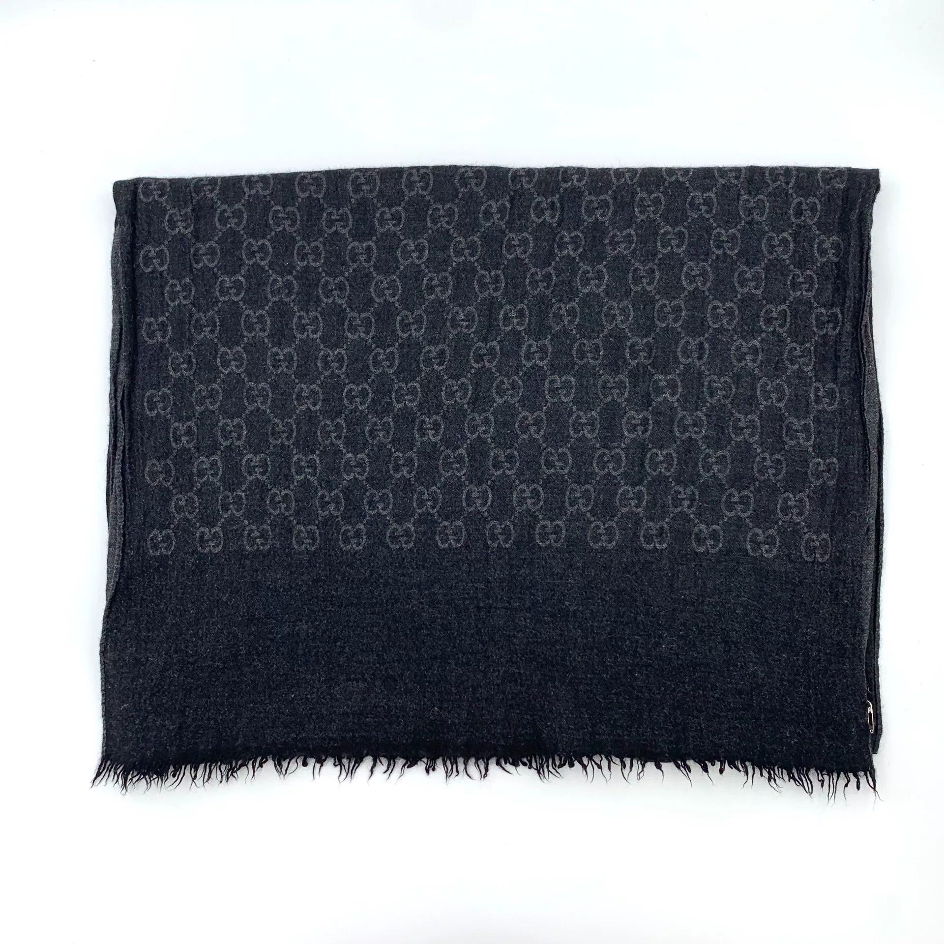 Gucci Gucci GG Monogram Jacquard Fringed Scarf ONE SIZE Size ONE SIZE - 2 Thumbnail