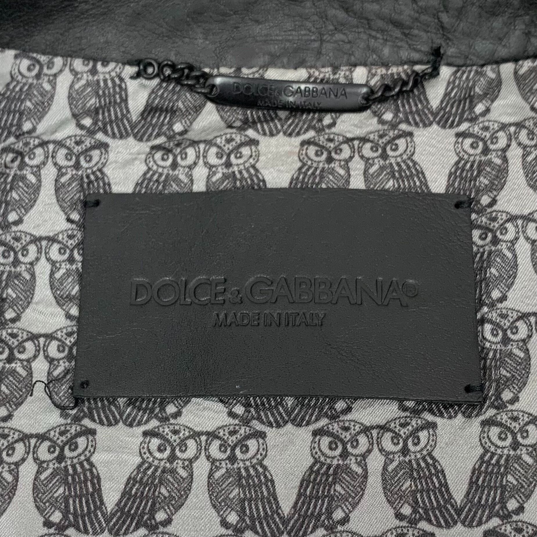 Dolce & Gabbana Dolce & Gabbana Bull Leather Jacket 50 Size US M / EU 48-50 / 2 - 6 Thumbnail