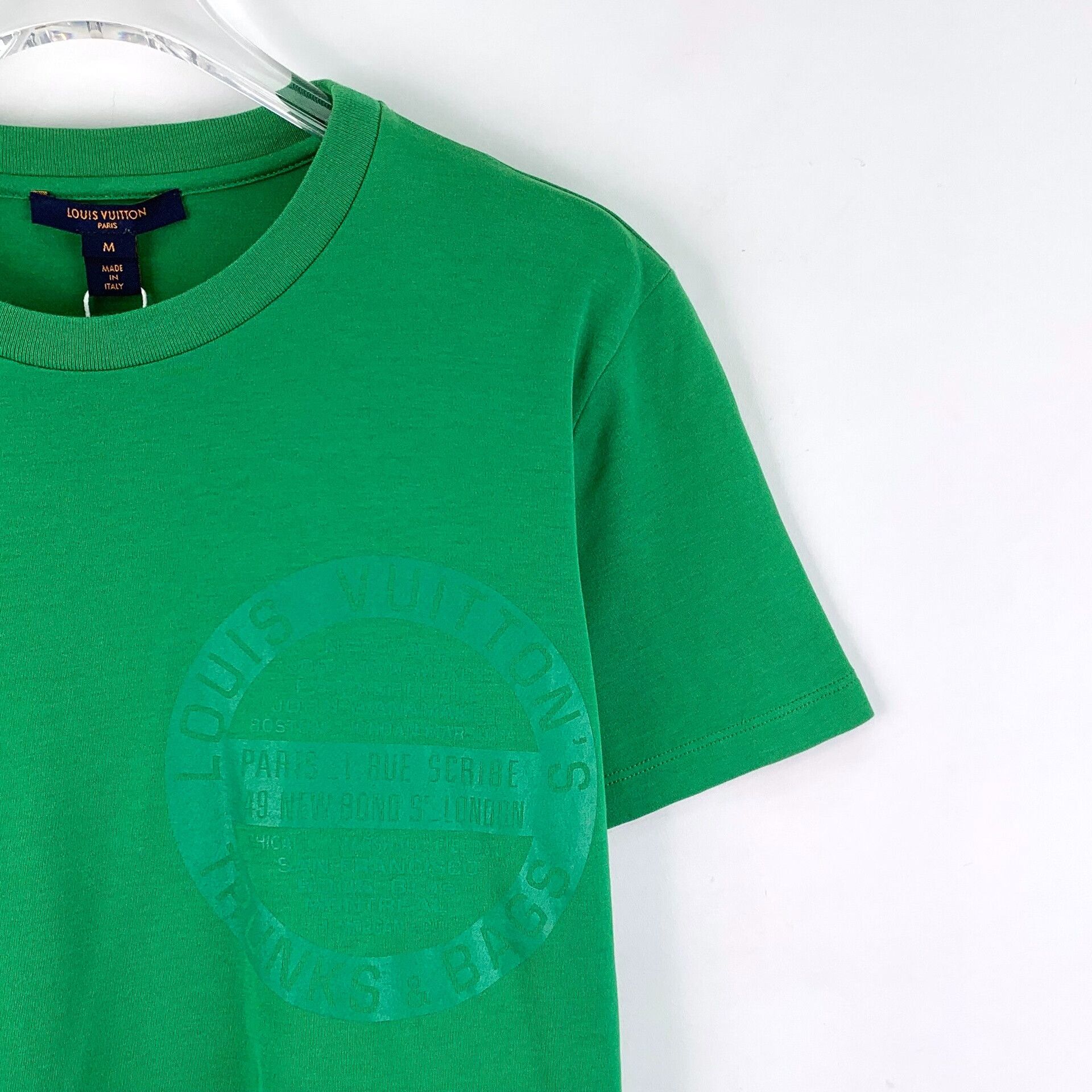 Louis Vuitton Louis Vuitton Green Logo Print T-Shirt Size M Size US M / EU 48-50 / 2 - 4 Thumbnail
