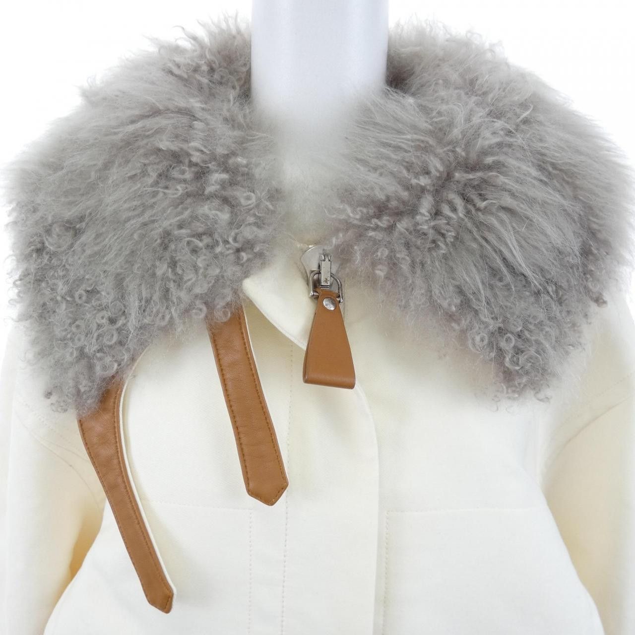 Hermes Hermes Hermes Lamb Fur Blouson Fur Outerwear DUTY FREE for USA Size ONE SIZE - 5 Thumbnail