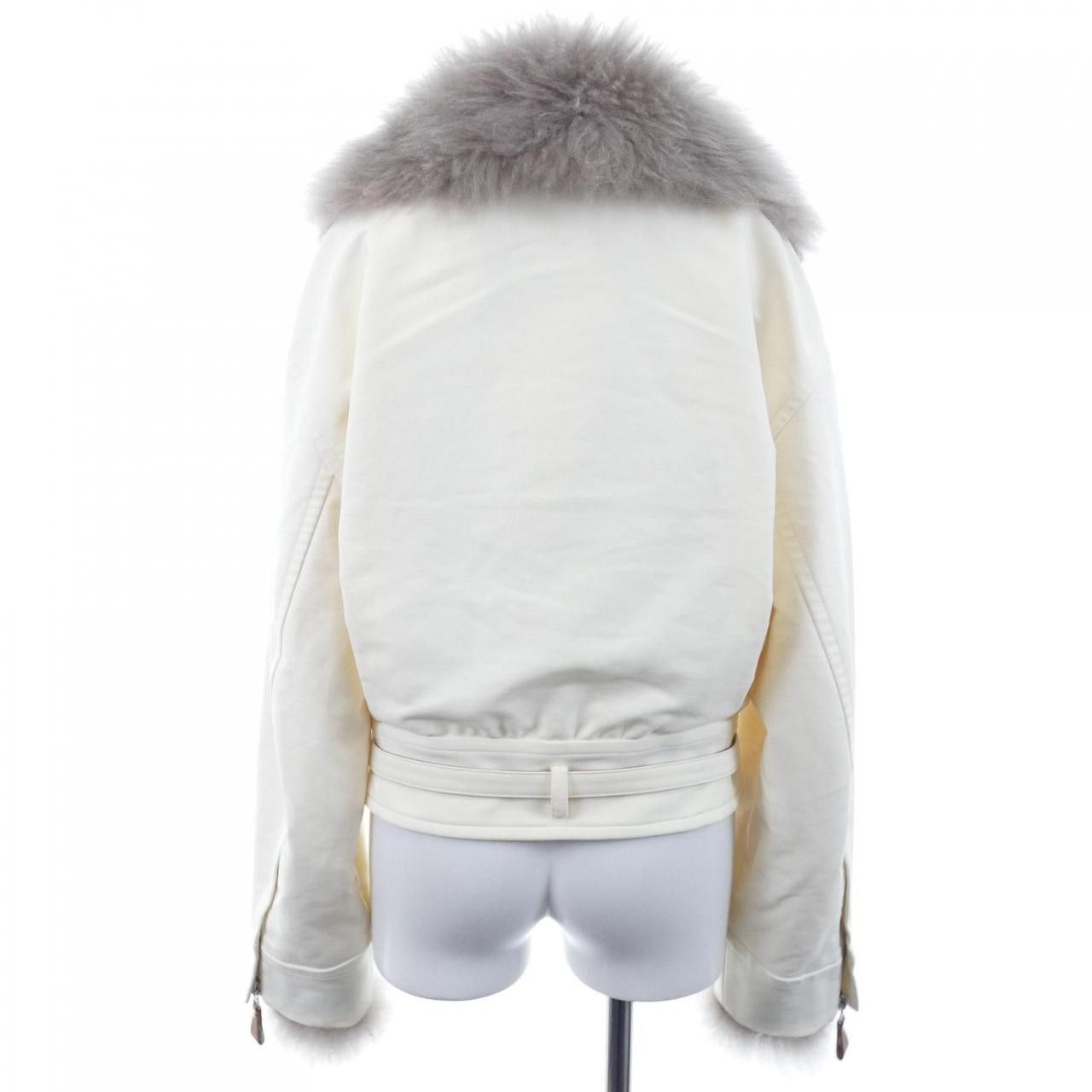 Hermes Hermes Hermes Lamb Fur Blouson Fur Outerwear DUTY FREE for USA Size ONE SIZE - 2 Thumbnail