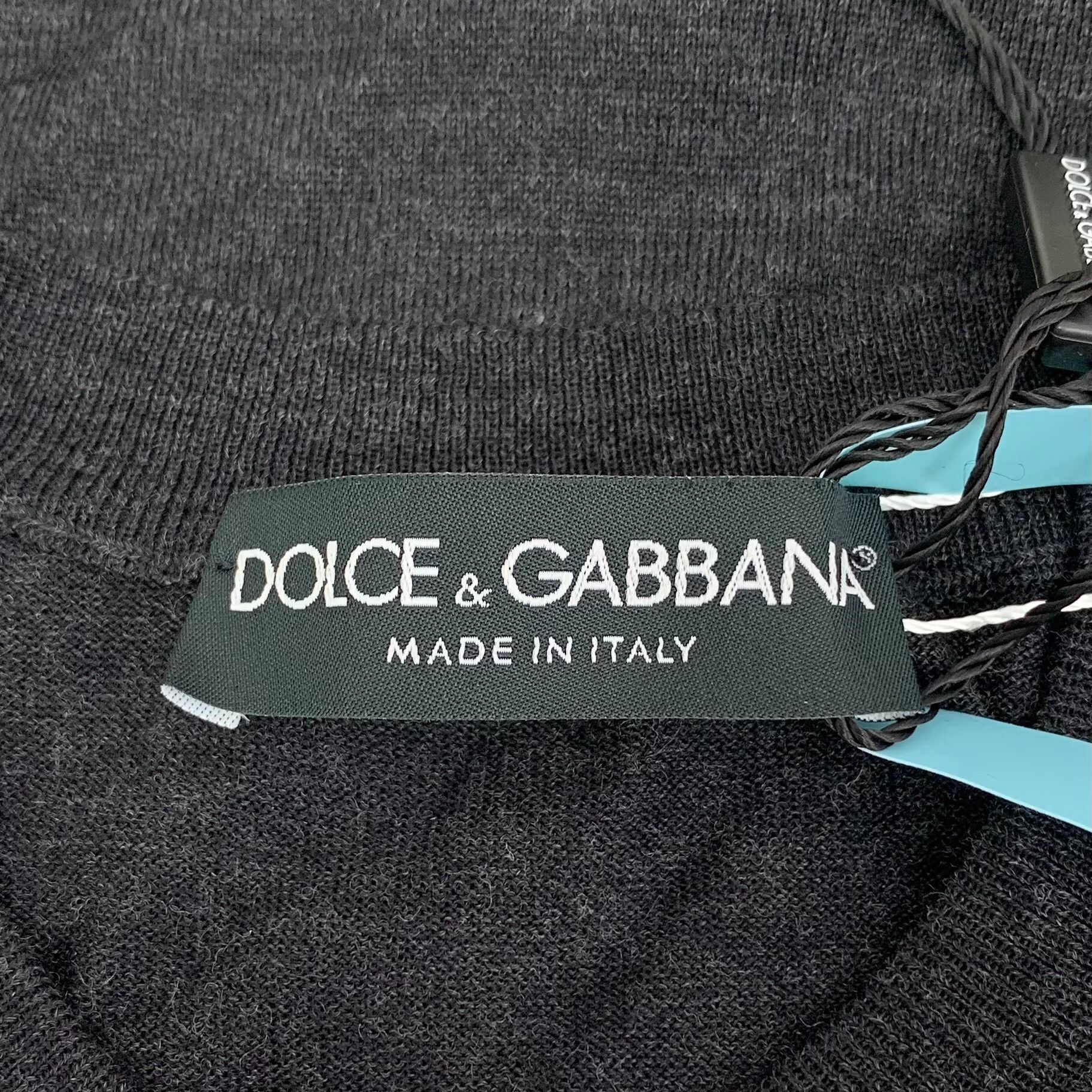 Dolce & Gabbana Dolce & Gabbana Black Virgin Wool Crewneck Sweater 44 Size US S / EU 44-46 / 1 - 6 Thumbnail