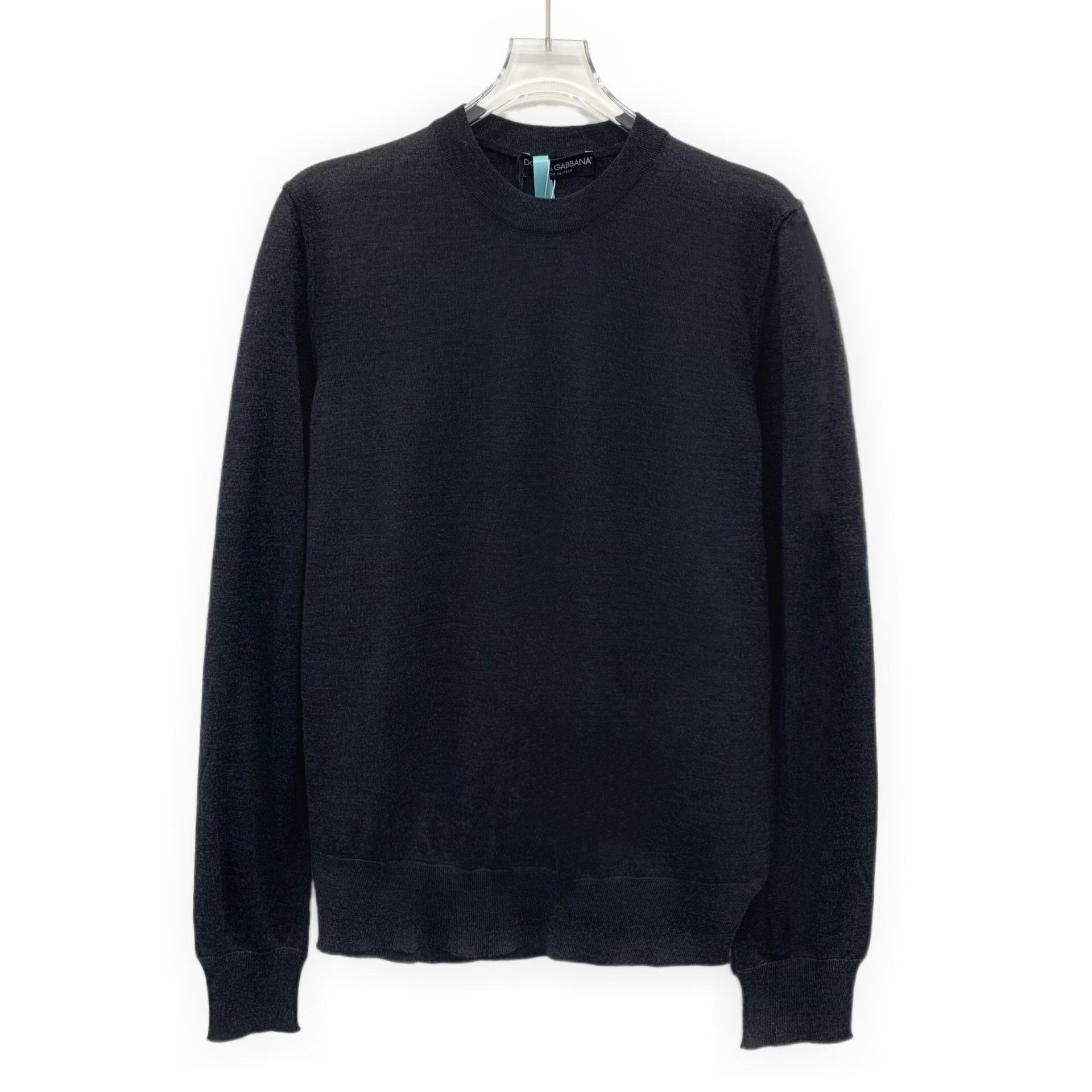 Dolce & Gabbana Dolce & Gabbana Black Virgin Wool Crewneck Sweater 44 Size US S / EU 44-46 / 1 - 2 Thumbnail