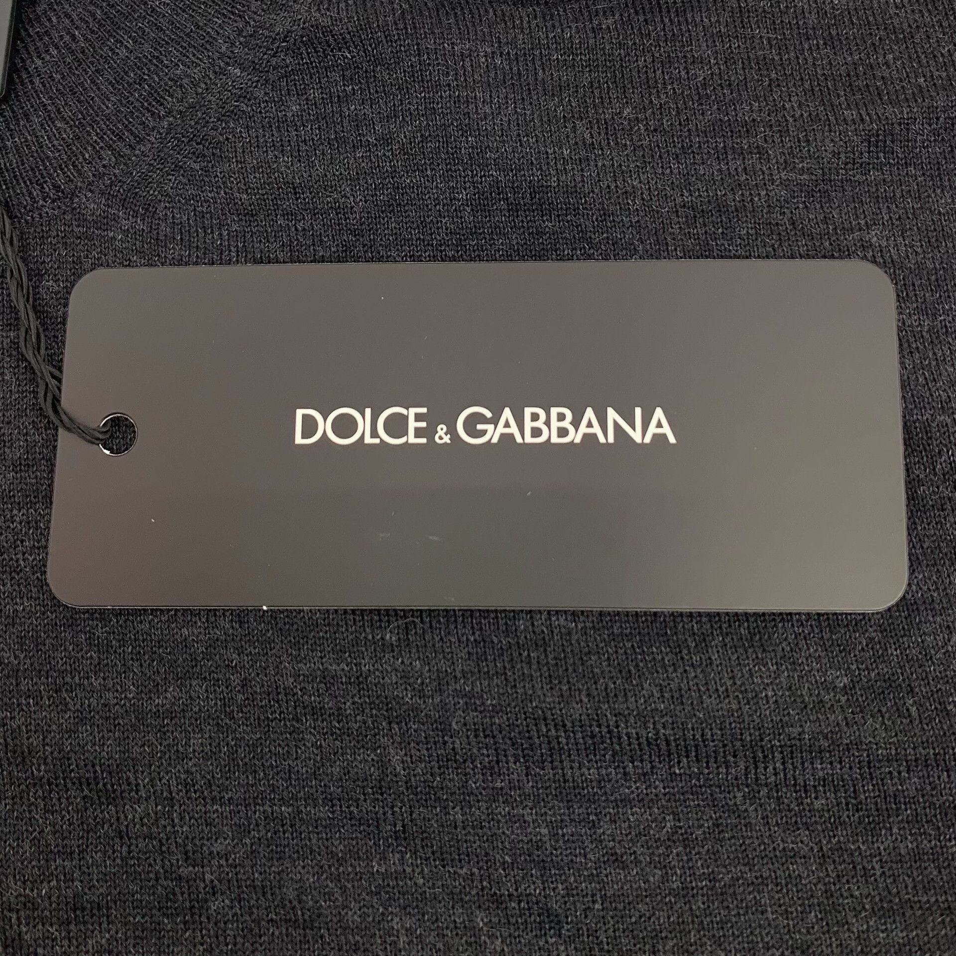 Dolce & Gabbana Dolce & Gabbana Black Virgin Wool Crewneck Sweater 44 Size US S / EU 44-46 / 1 - 9 Thumbnail