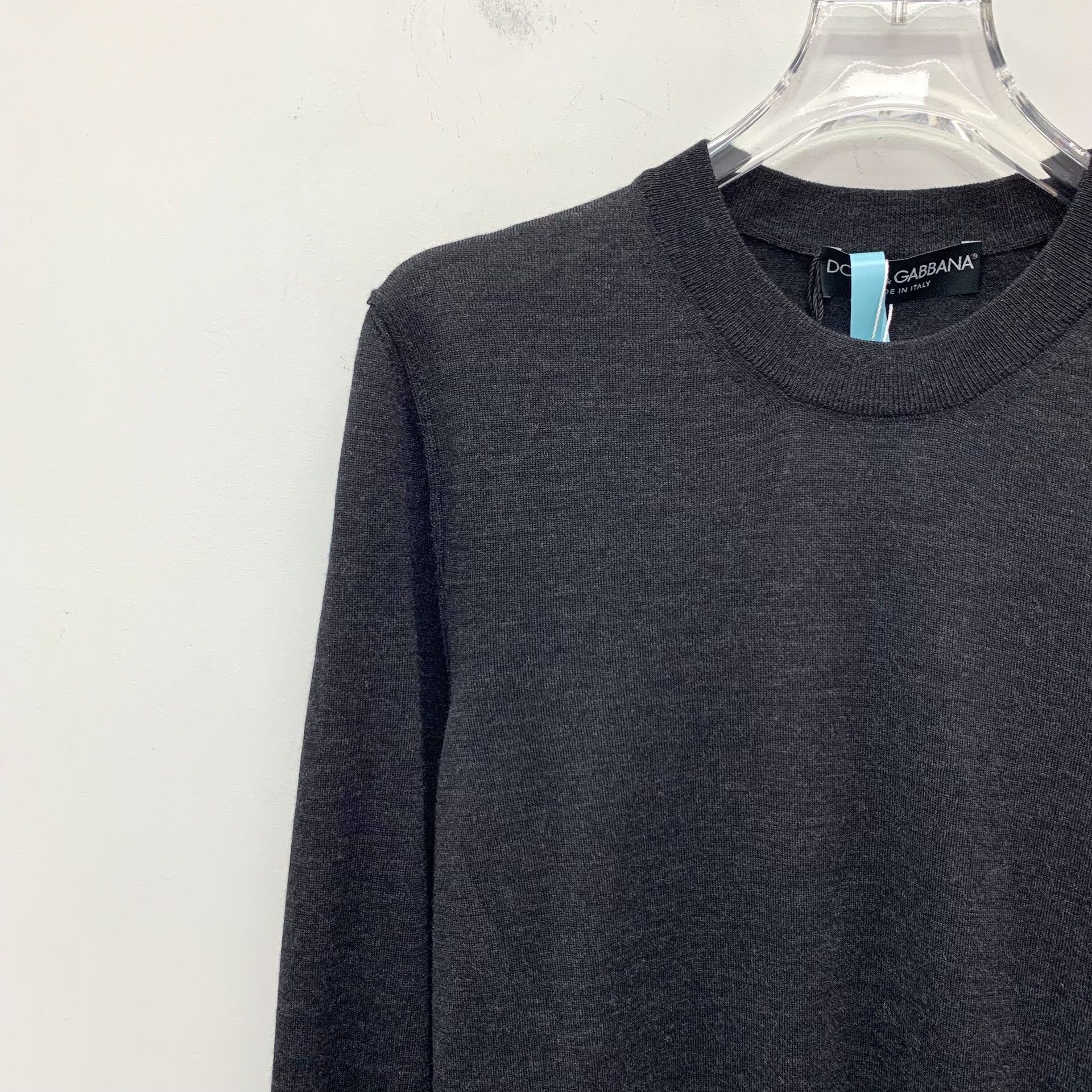 Dolce & Gabbana Dolce & Gabbana Black Virgin Wool Crewneck Sweater 44 Size US S / EU 44-46 / 1 - 4 Thumbnail