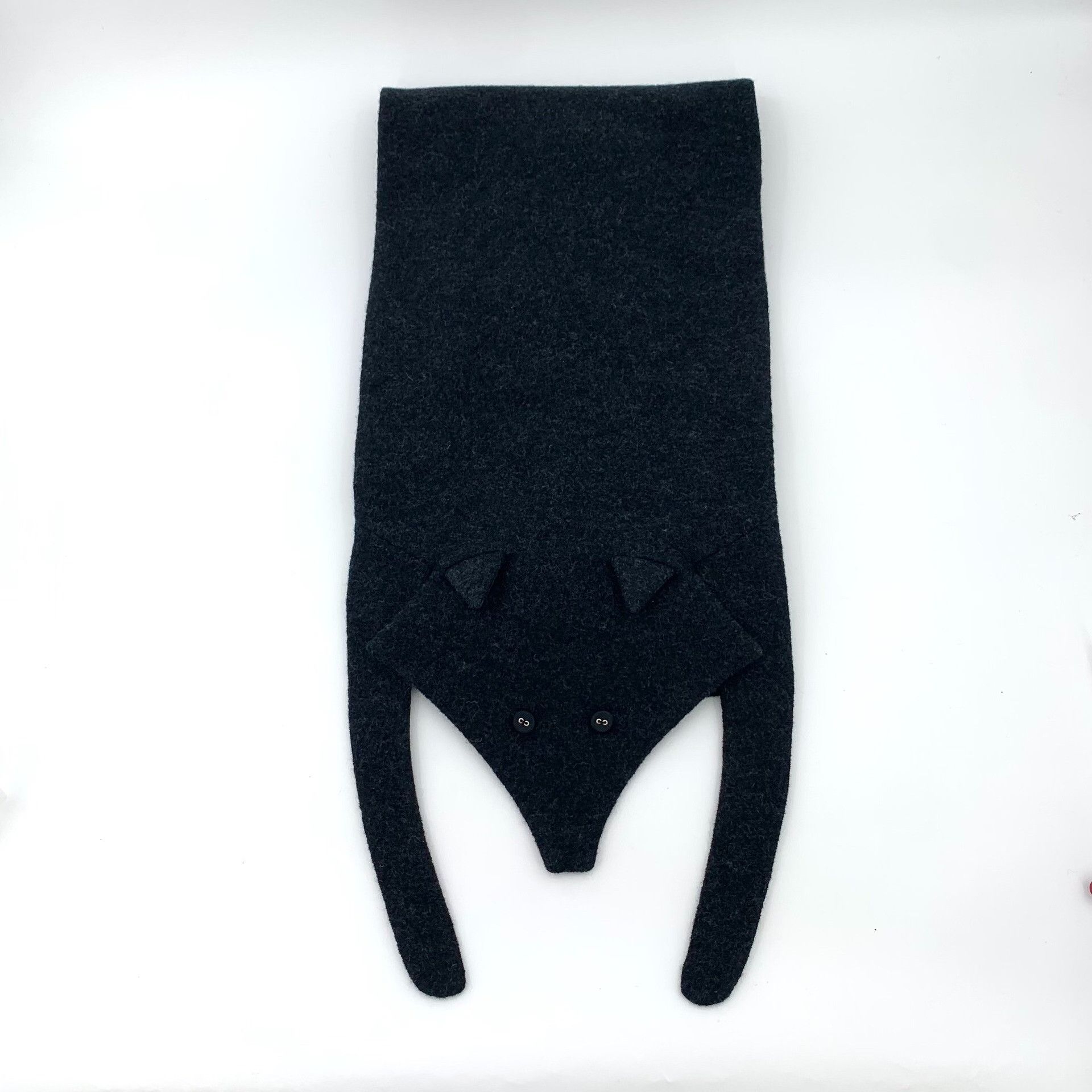 Thom Browne Thom Browne Fox Motif Boiled Wool Scarf ONE SIZE Size ONE SIZE - 2 Thumbnail