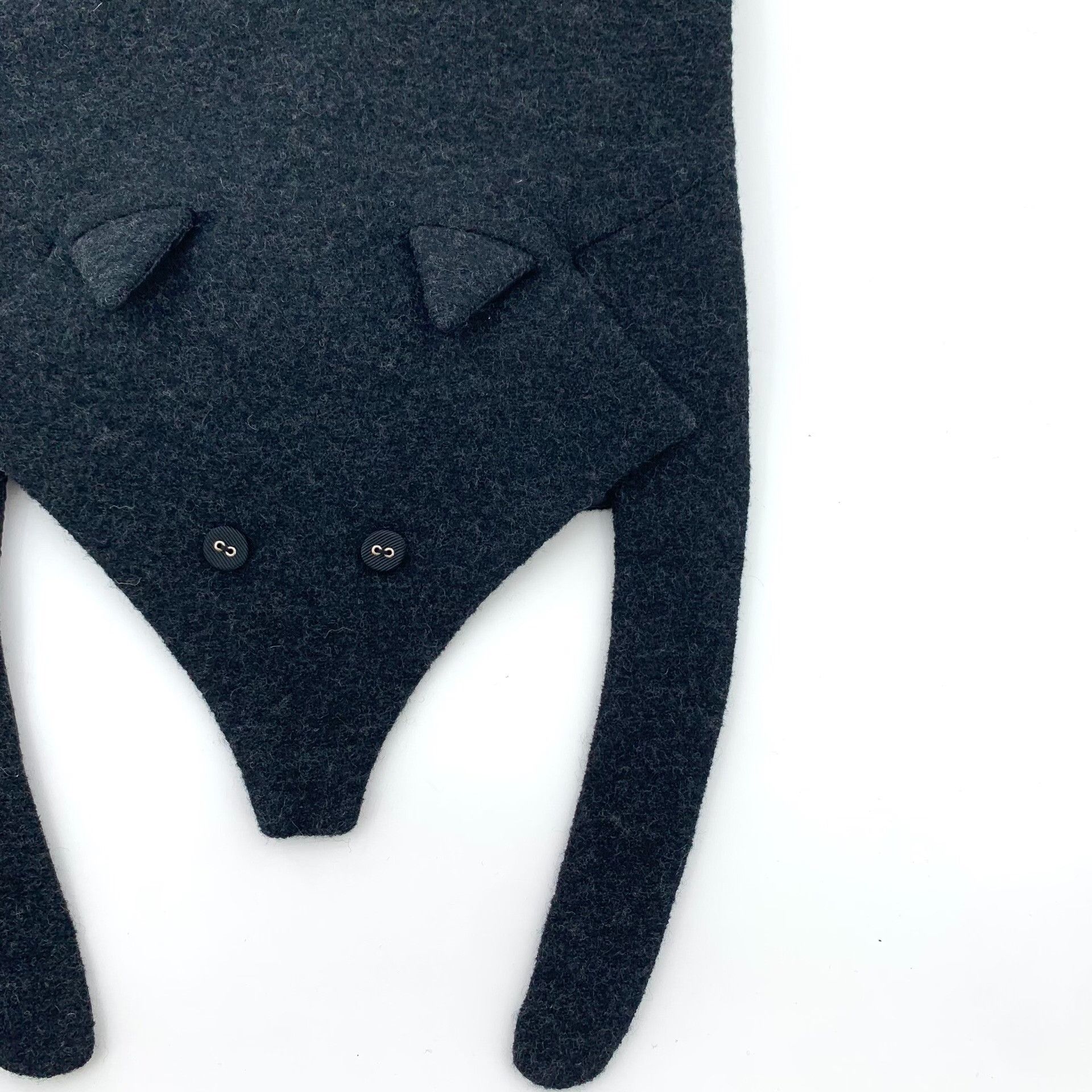 Thom Browne Thom Browne Fox Motif Boiled Wool Scarf ONE SIZE Size ONE SIZE - 5 Thumbnail