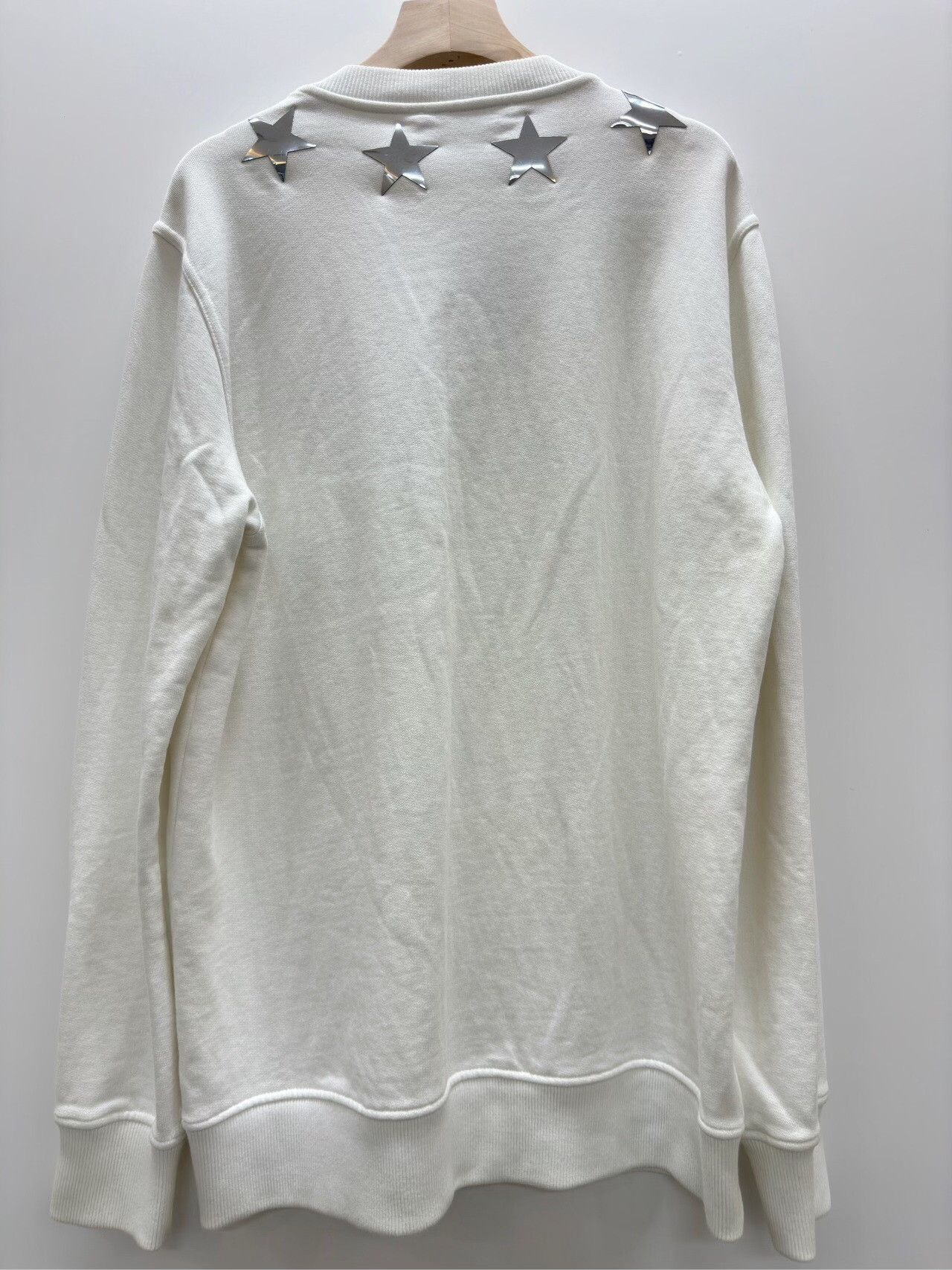Givenchy Givenchy Silver Star Appliqué Sweatshirt US S Size US S / EU 44-46 / 1 - 3 Thumbnail
