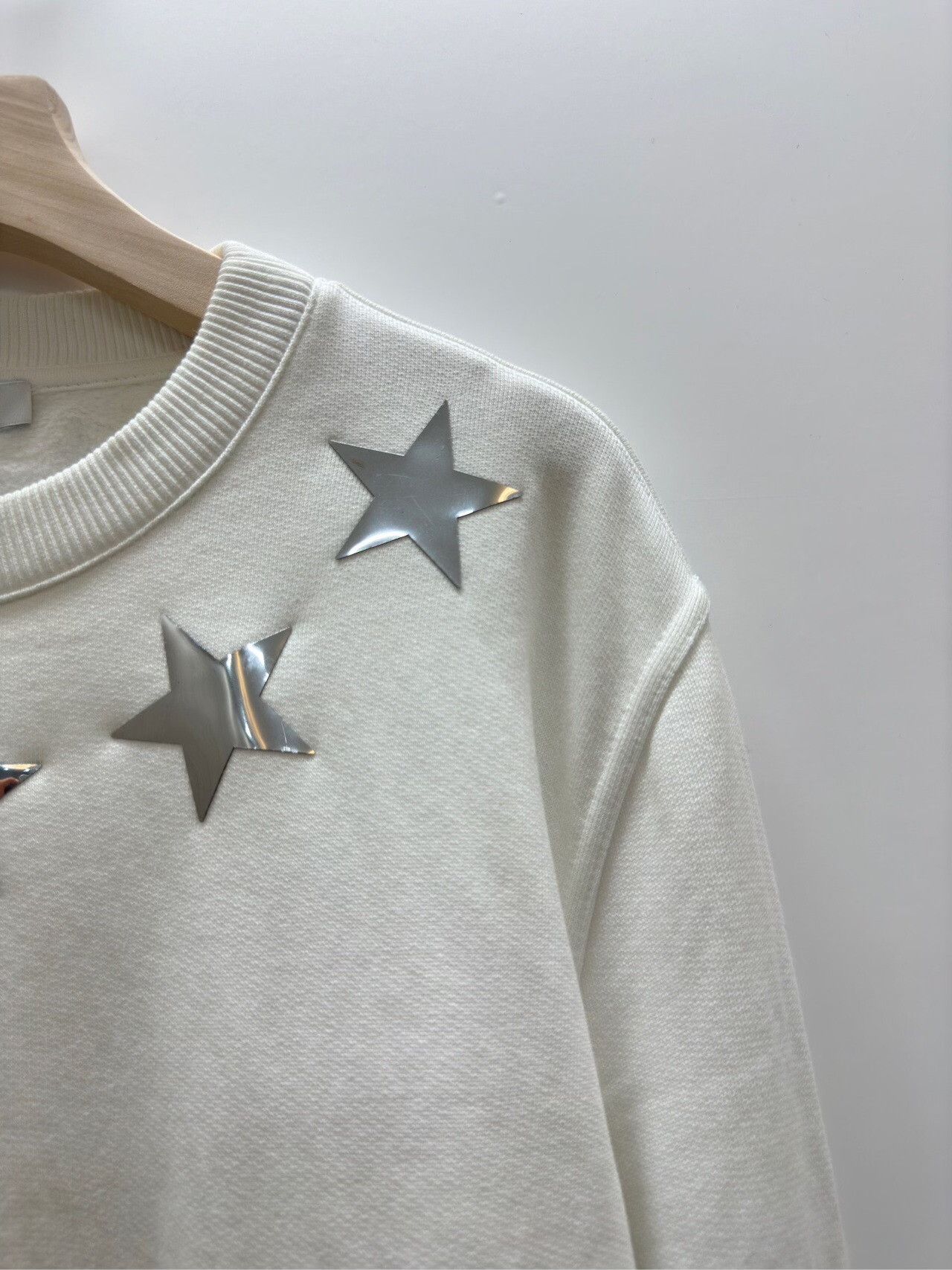 Givenchy Givenchy Silver Star Appliqué Sweatshirt US S Size US S / EU 44-46 / 1 - 4 Thumbnail