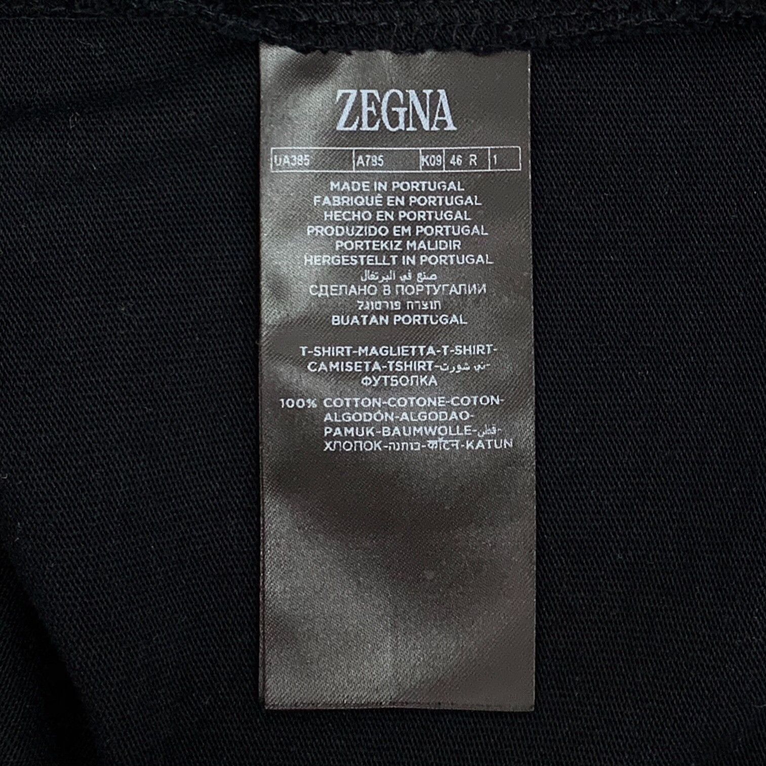 Z Zegna Zegna Logo Pocket Cotton T-Shirt XS Size US XS / EU 42 / 0 - 8 Thumbnail