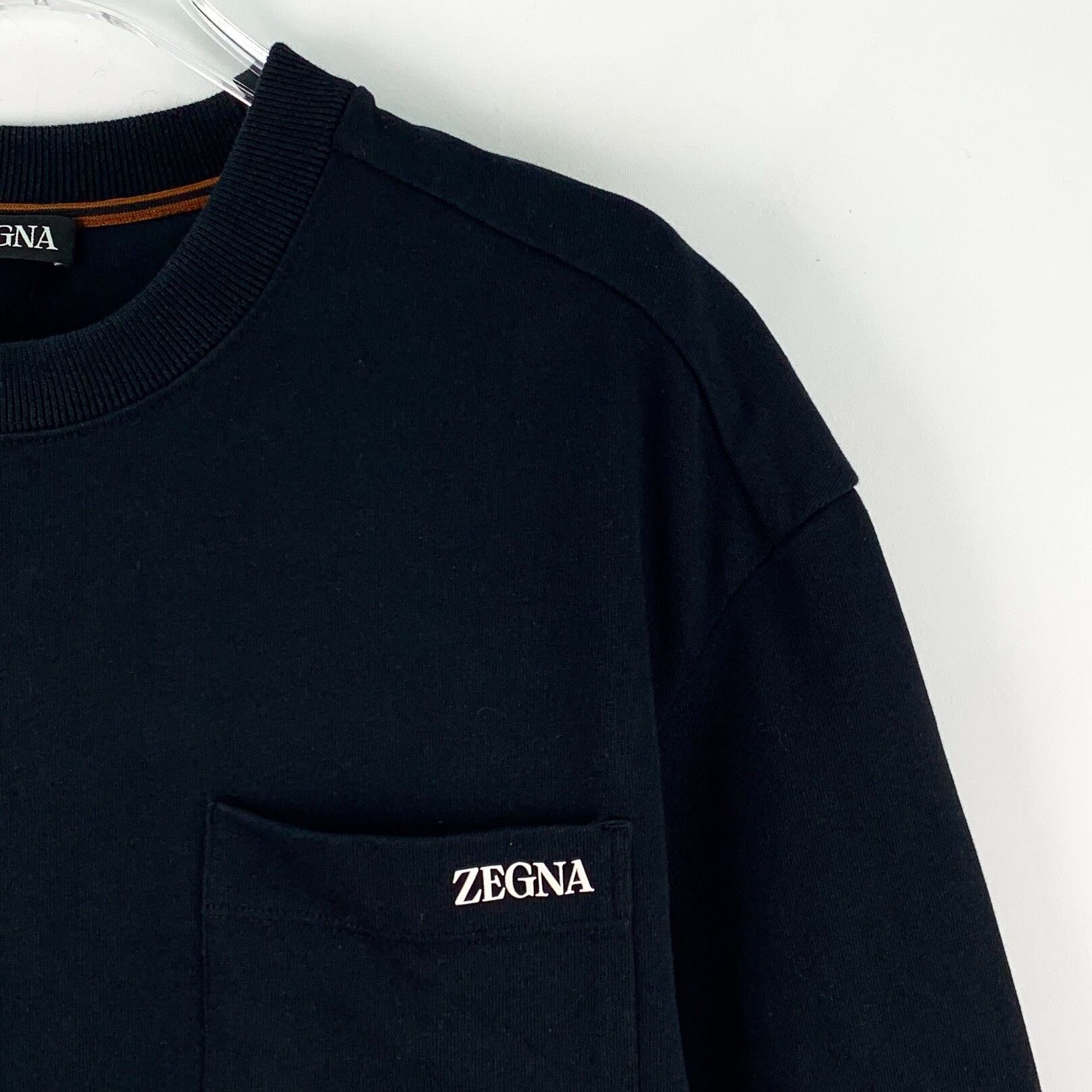 Z Zegna Zegna Logo Pocket Cotton T-Shirt XS Size US XS / EU 42 / 0 - 4 Thumbnail