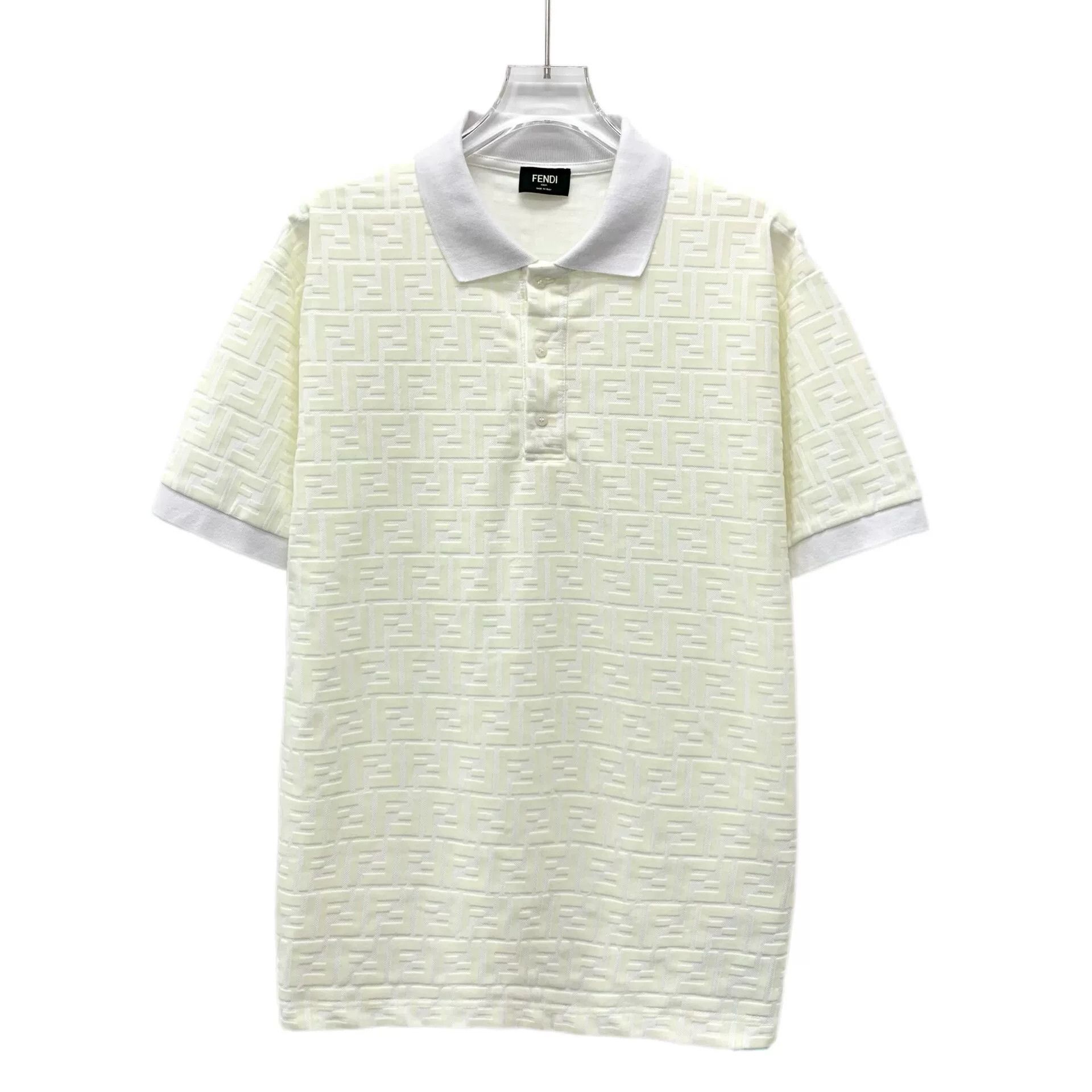 Fendi Fendi Logo Monogram Cotton Polo Shirt M Size US M / EU 48-50 / 2 - 2 Thumbnail
