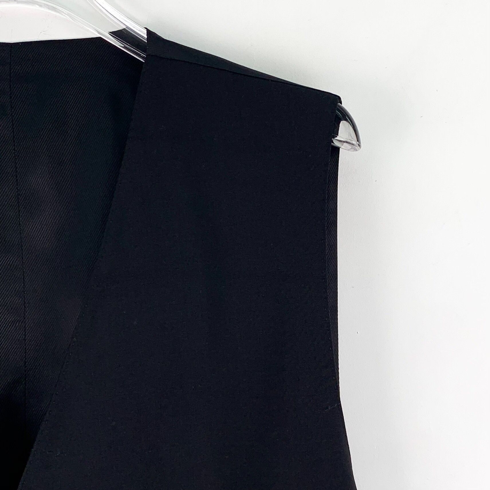 Dolce & Gabbana Dolce & Gabbana Black Wool Suit Vest 36R Size 36R - 4 Thumbnail