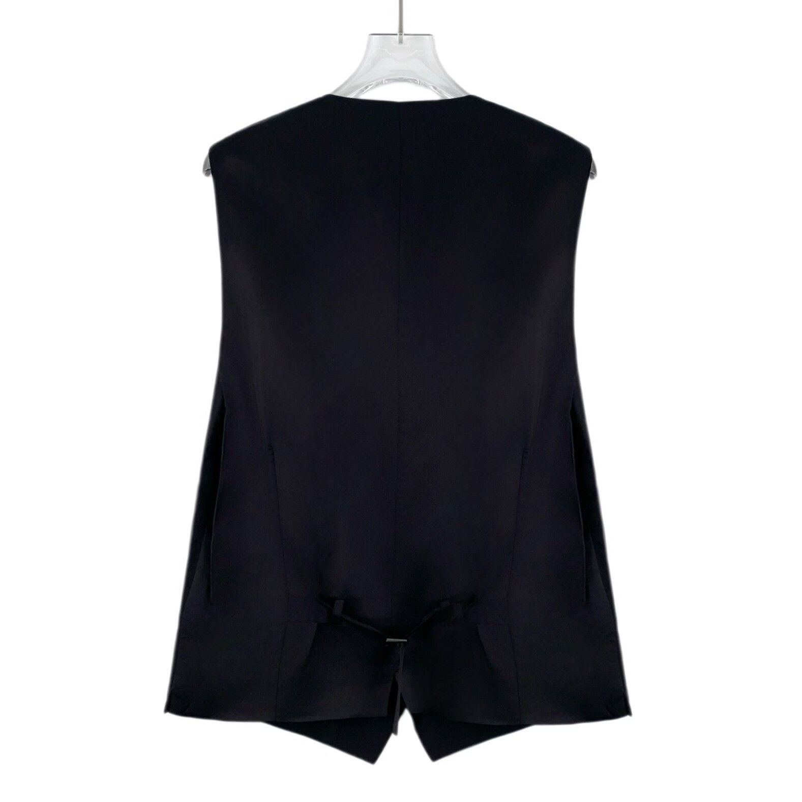 Dolce & Gabbana Dolce & Gabbana Black Wool Suit Vest 36R Size 36R - 3 Thumbnail