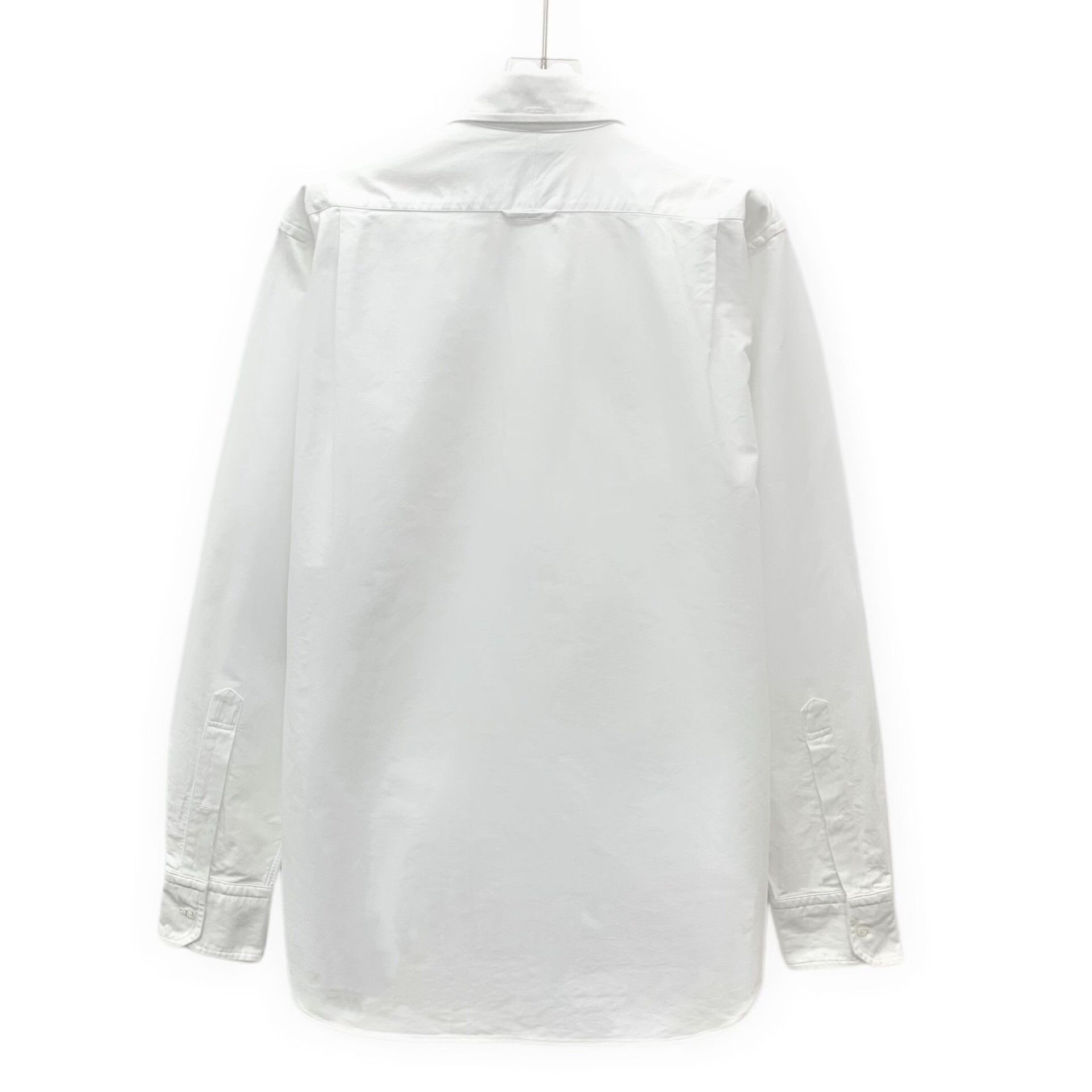 Thom Browne Thom Browne White Cotton Button Down Shirt Size 3 Size US L / EU 52-54 / 3 - 3 Thumbnail