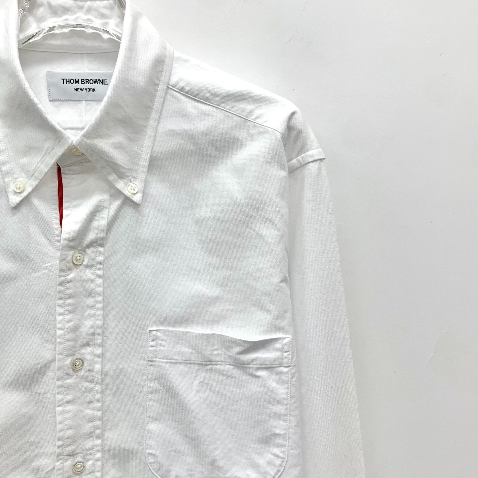 Thom Browne Thom Browne White Cotton Button Down Shirt Size 3 Size US L / EU 52-54 / 3 - 4 Thumbnail