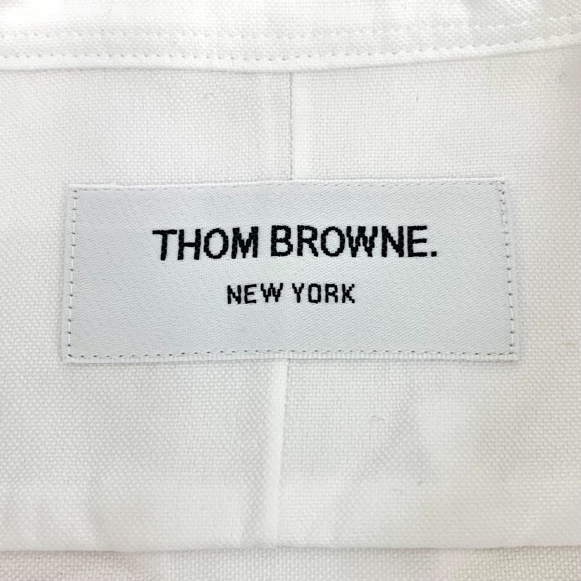 Thom Browne Thom Browne White Cotton Button Down Shirt Size 3 Size US L / EU 52-54 / 3 - 7 Thumbnail