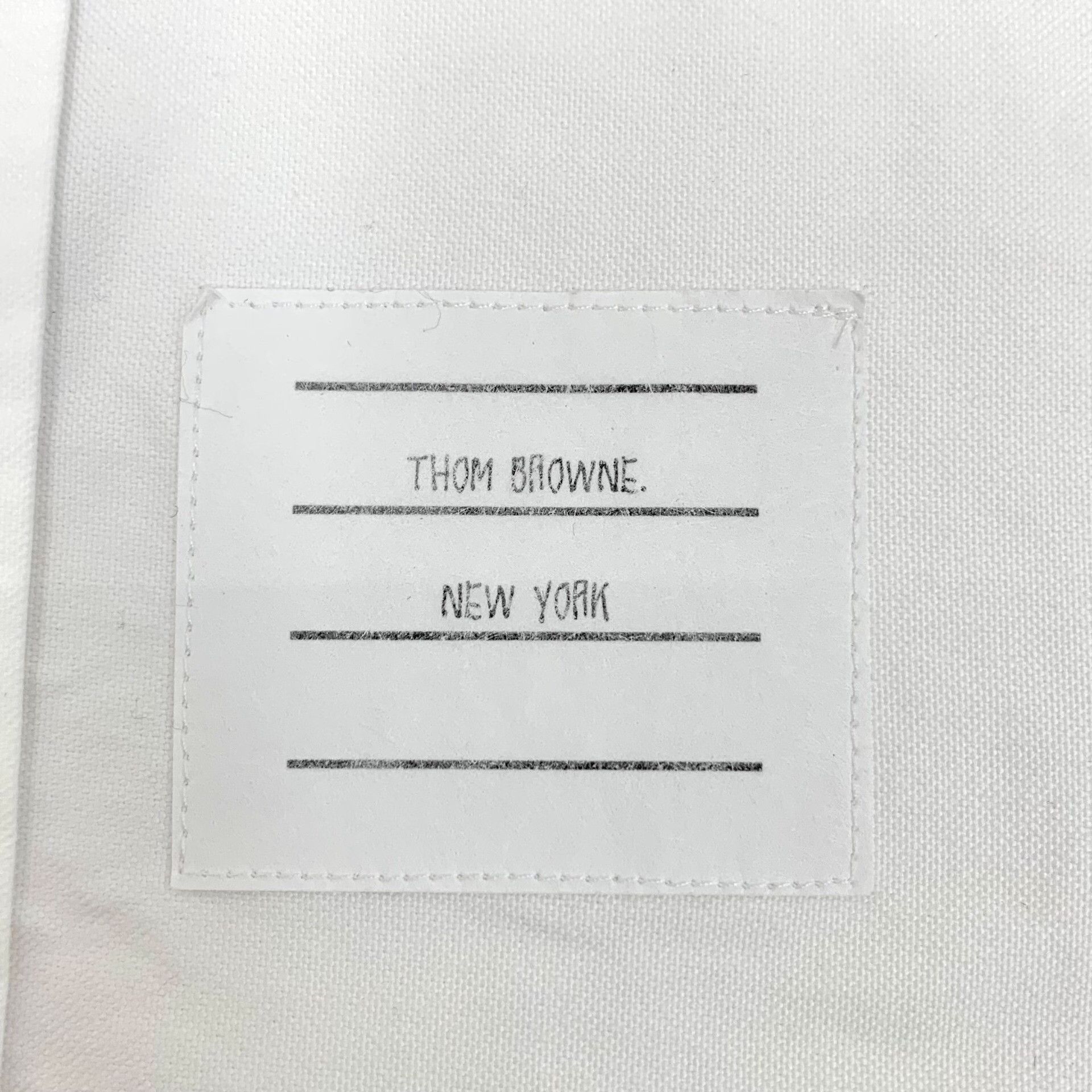 Thom Browne Thom Browne White Cotton Button Down Shirt Size 3 Size US L / EU 52-54 / 3 - 6 Thumbnail