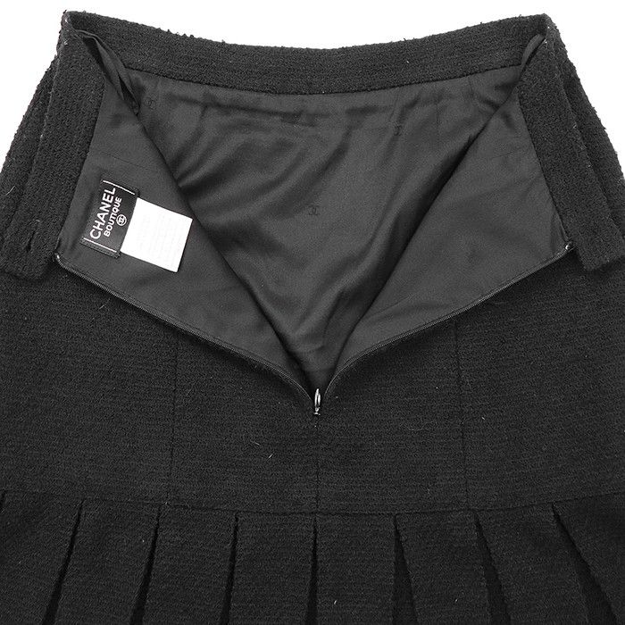 Chanel Chanel Chanel Tweed Pleated Skirt Textile Skirts P09679 DUTY FREE for USA Size ONE SIZE - 8 Thumbnail
