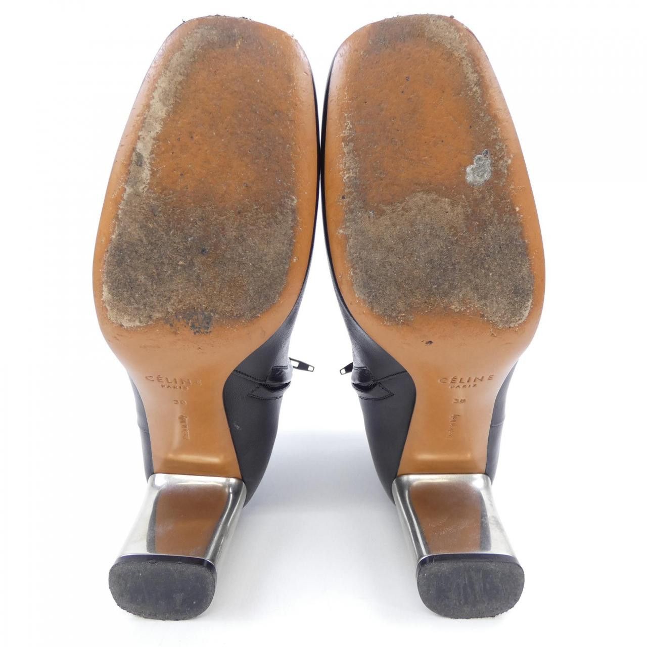 Celine Celine CELINE Leather Boots Leather Shoes DUTY FREE for USA Size ONE SIZE - 4 Thumbnail
