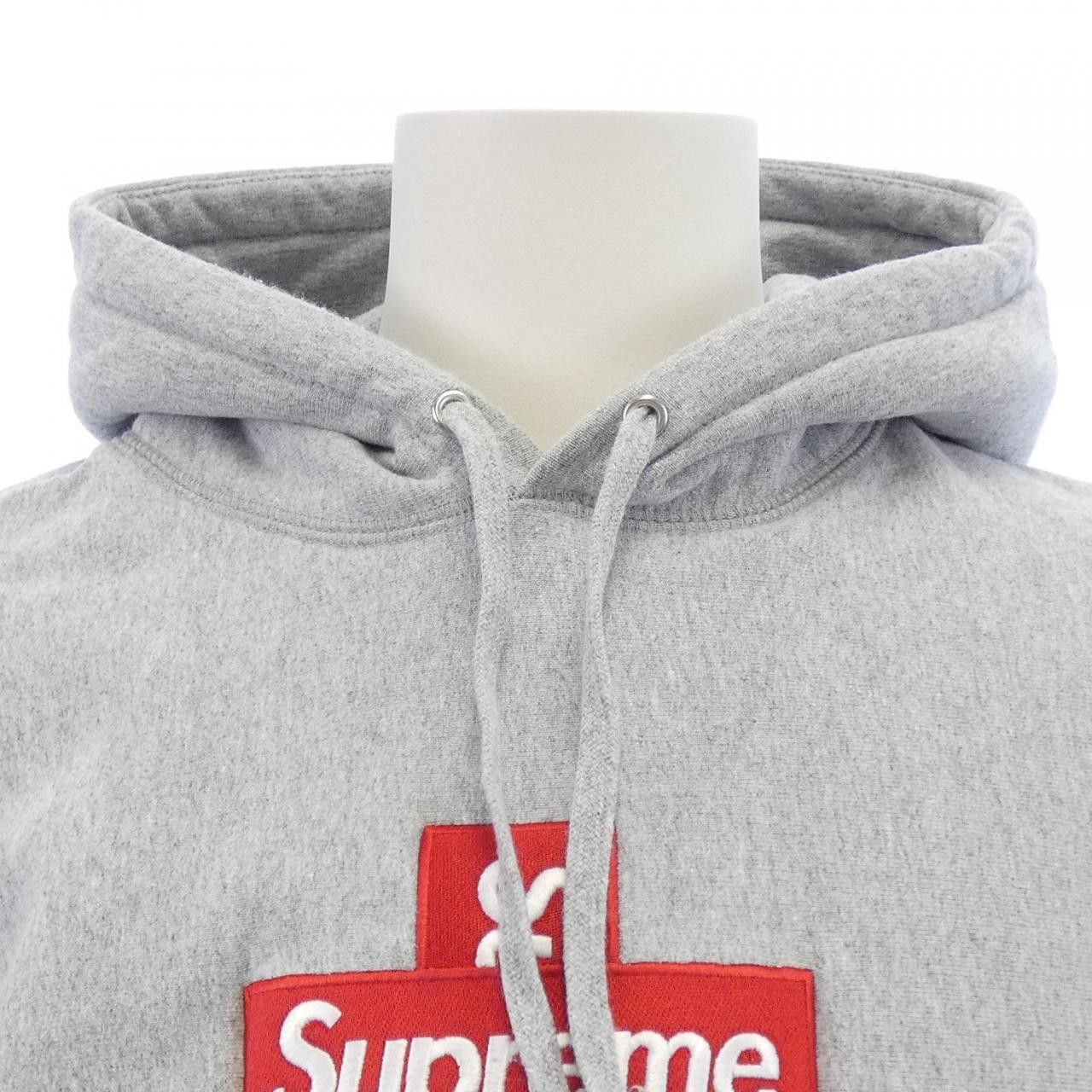 Supreme Supreme Supreme Cross Box Logo Hoodie Textile Sweatshirts & Hoodies CROSSBOXLOGOHOODE DUTY FREE for USA Size ONE SIZE - 5 Thumbnail