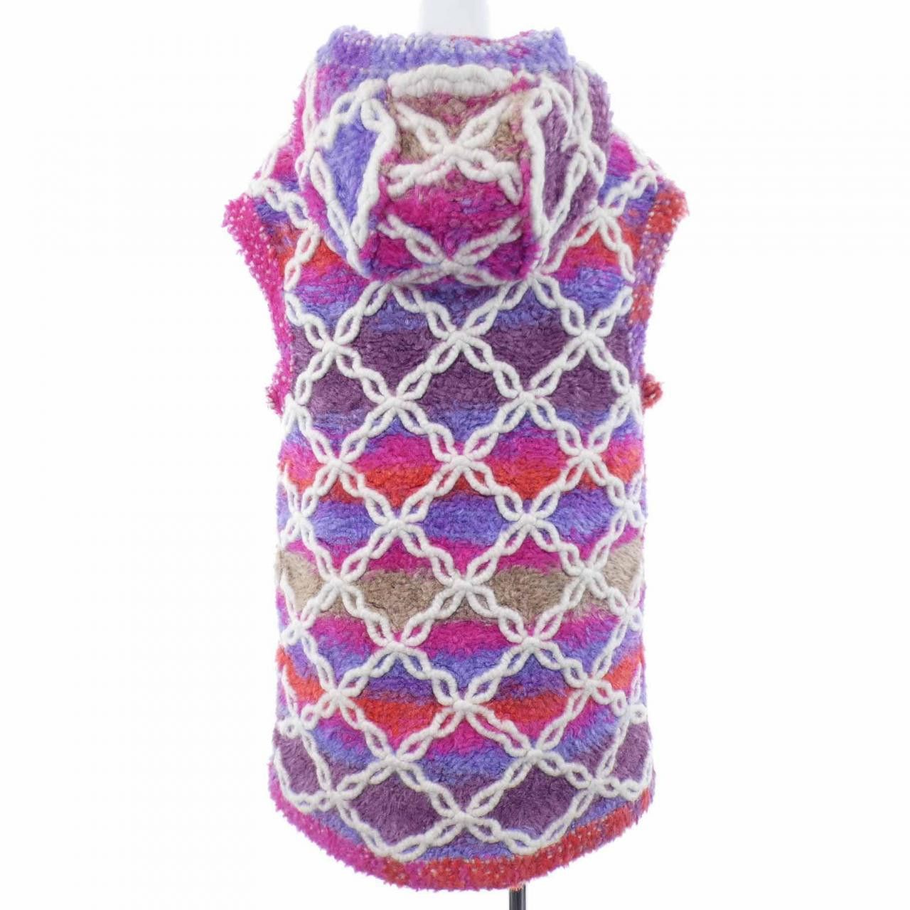Chanel Chanel Chanel Cashmere Blend Long Vest Textile Tops P65218K61020 DUTY FREE for USA Size ONE SIZE - 2 Thumbnail