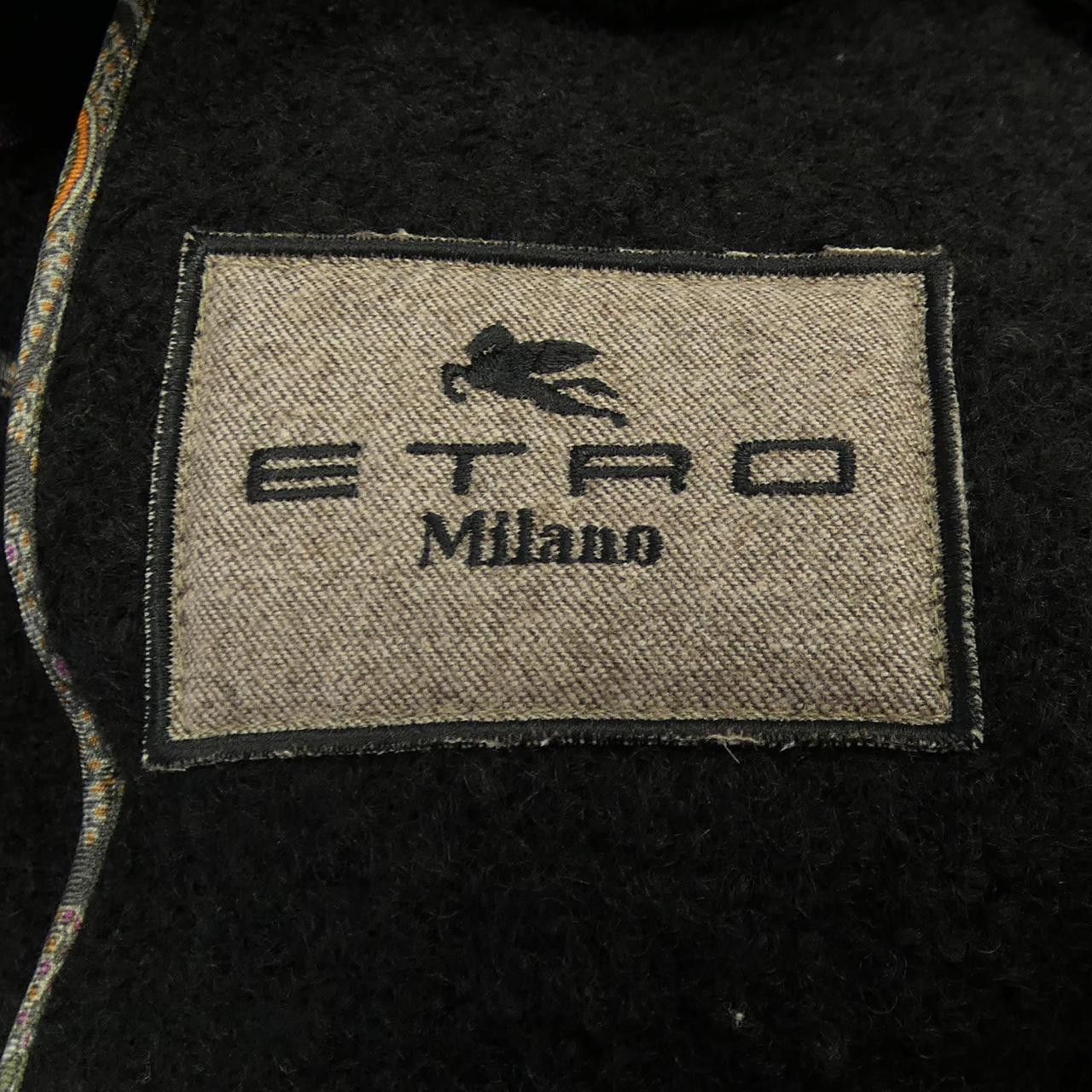 Etro Etro Etro Wool Coat Others Outerwear 132-18411-0559 DUTY FREE for USA Size ONE SIZE - 4 Thumbnail