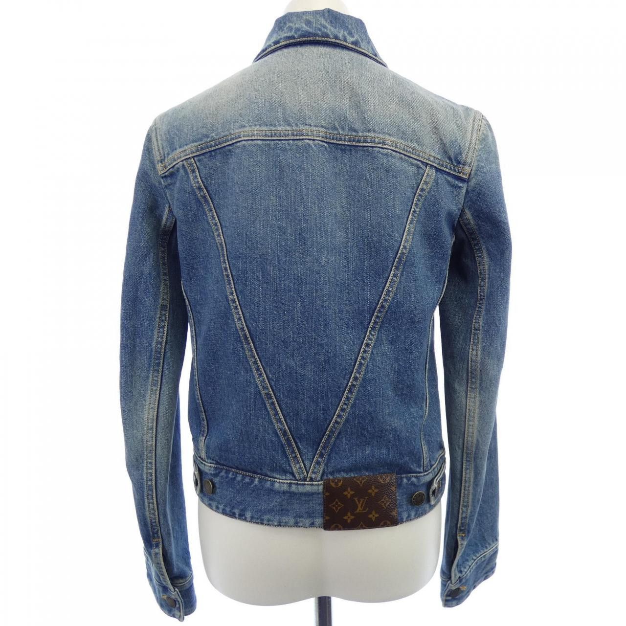 Louis Vuitton Louis Vuitton Louis Vuitton Short Denim Jacket Denim Jacket Textile Outerwear FQJA20GM1 DUTY FREE for USA Size ONE SIZE - 2 Thumbnail