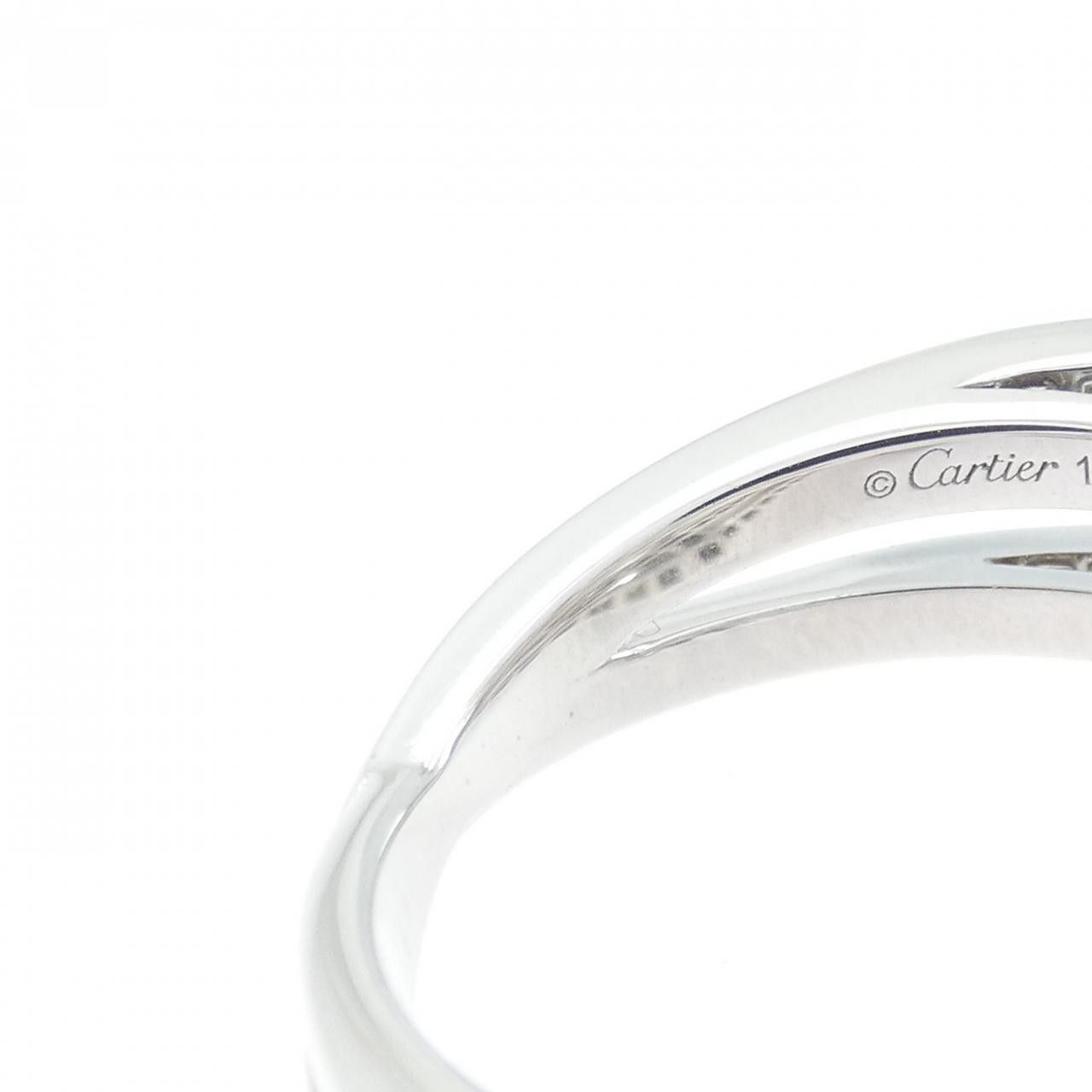 Cartier Cartier Cartier 750 White Gold Diamond Ring Size 14 Precious Metal Ring DUTY FREE for USA Size ONE SIZE - 4 Thumbnail