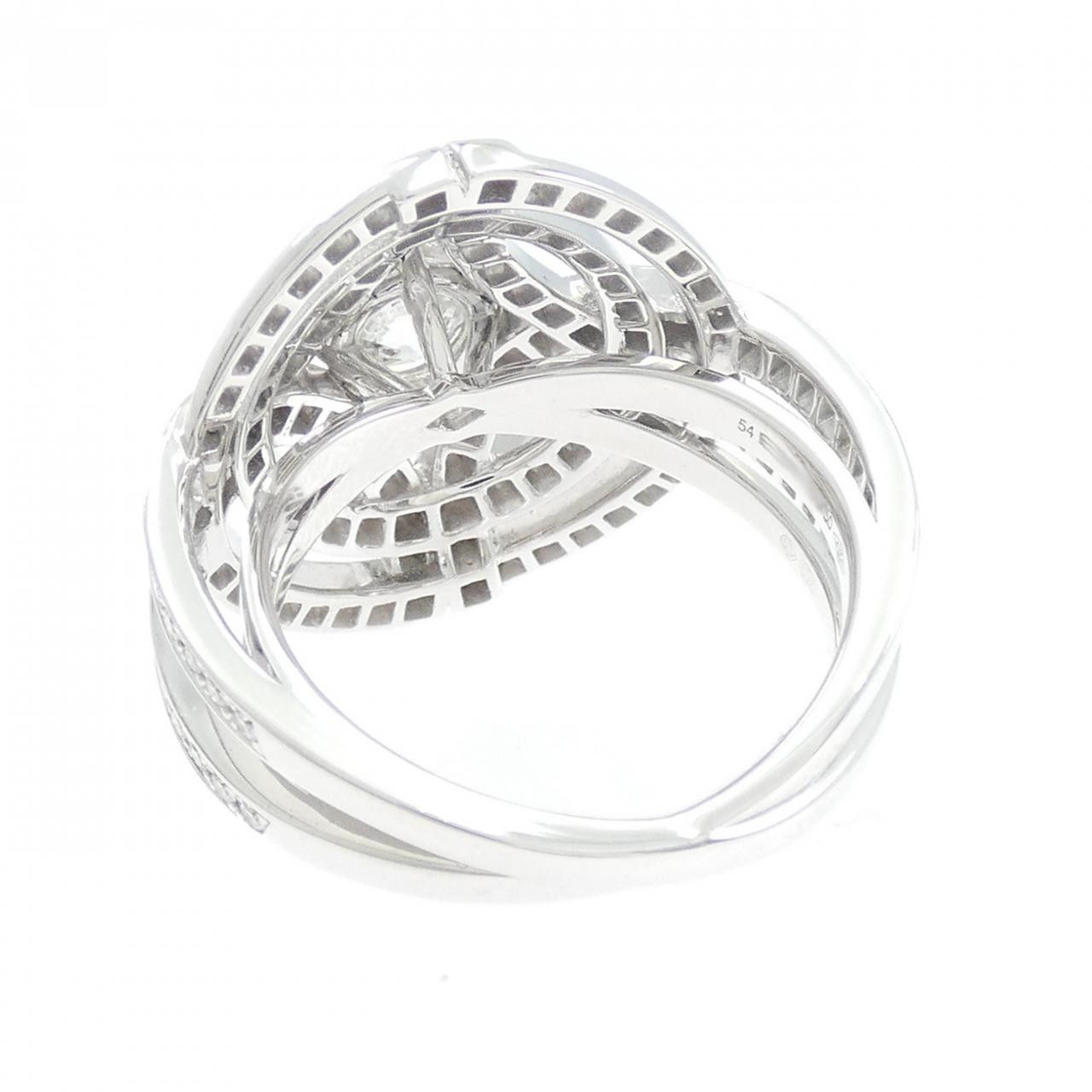 Cartier Cartier Cartier 750 White Gold Diamond Ring Size 14 Precious Metal Ring DUTY FREE for USA Size ONE SIZE - 3 Thumbnail