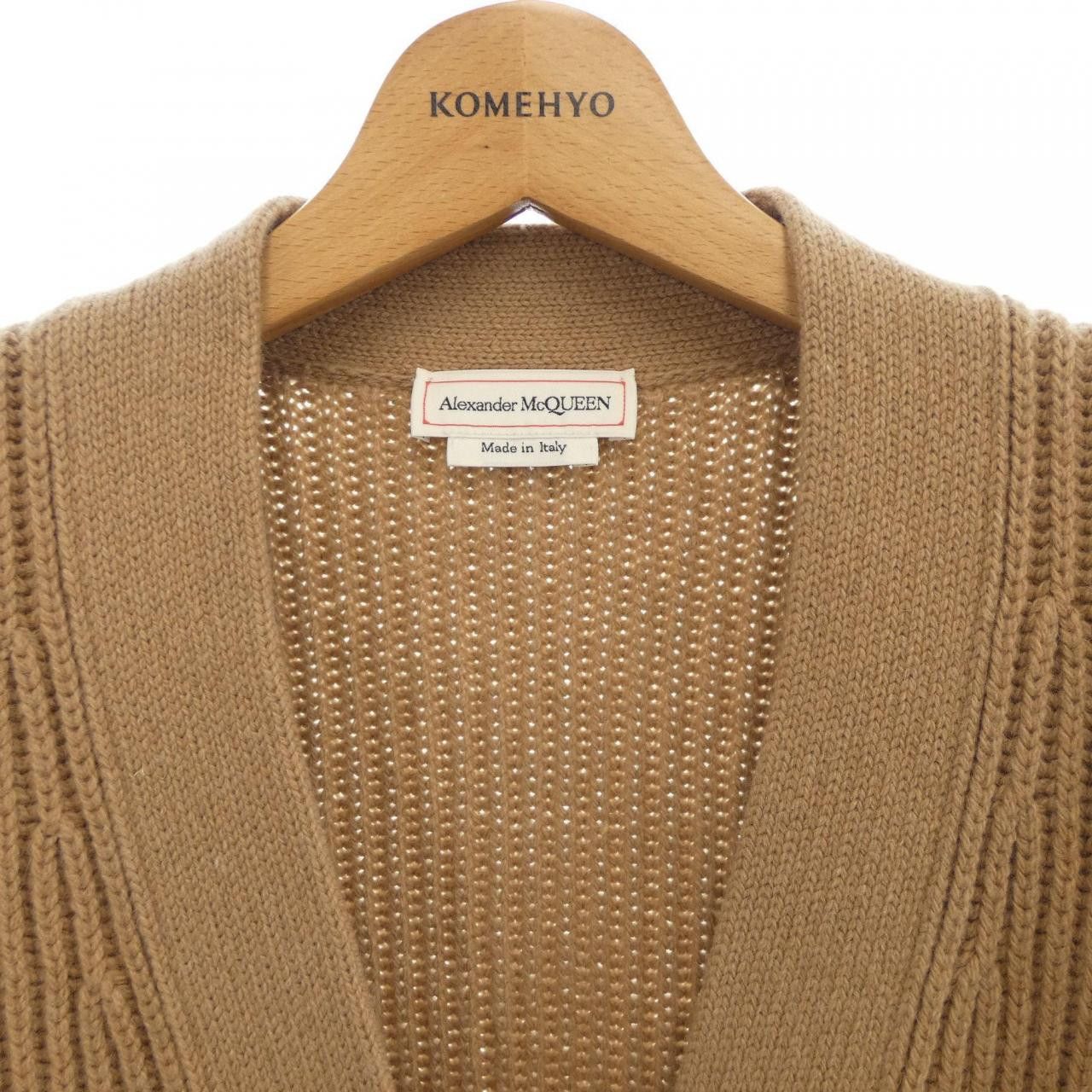 Alexander McQueen Alexander McQueen Alexander McQueen Long Cardigan Textile Outerwear 633694Q1AQY DUTY FREE for USA Size ONE SIZE - 5 Thumbnail