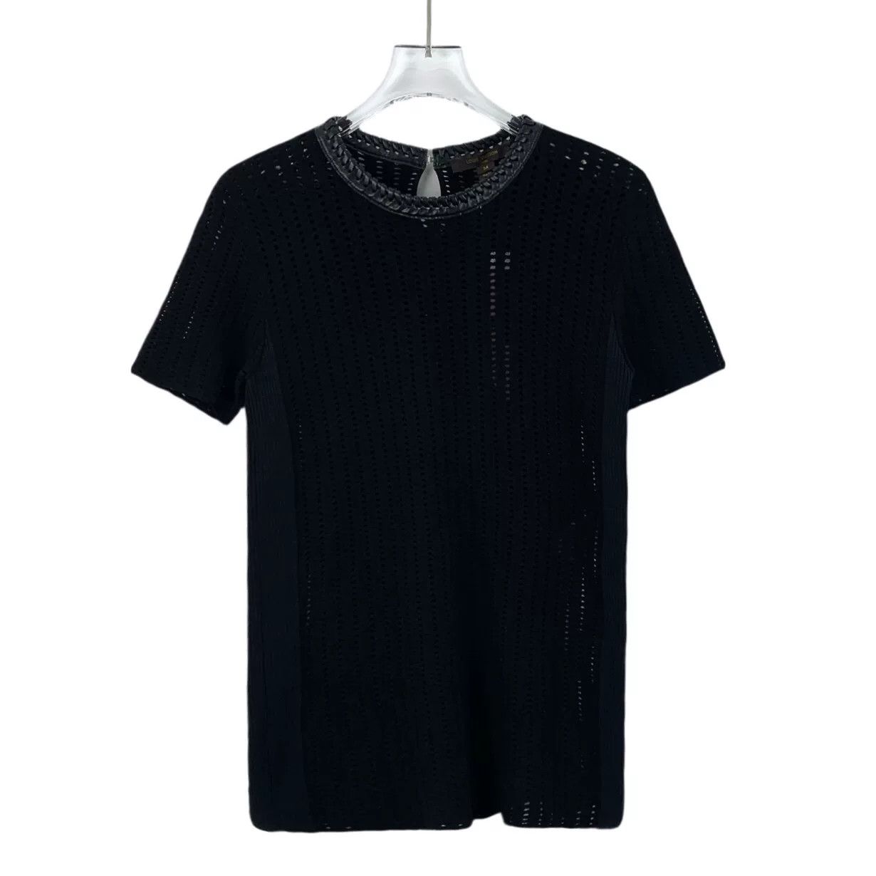 Louis Vuitton Louis Vuitton Perforated Knit T-Shirt Size M Size US M / EU 48-50 / 2 - 2 Thumbnail